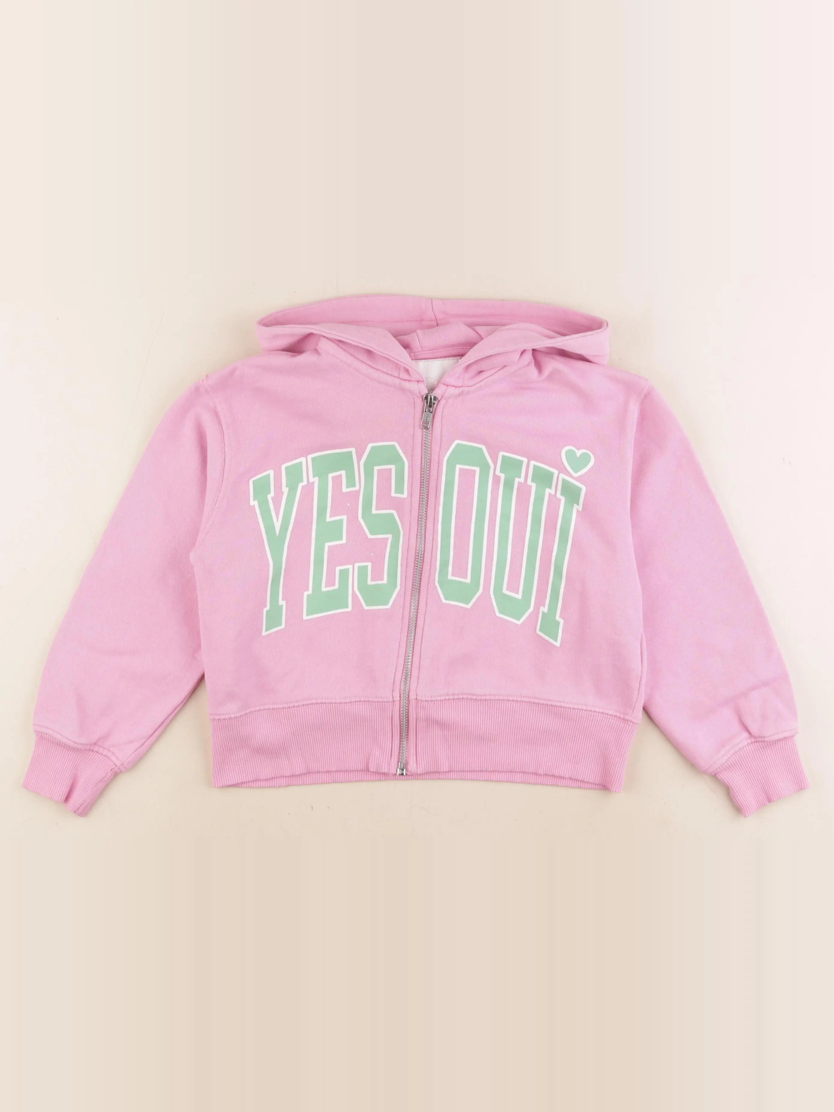 Zara - sweat rose - 6/7 ans