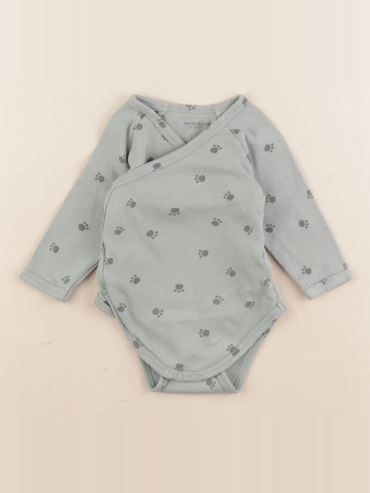 Vertbaudet - body vert - 9 mois