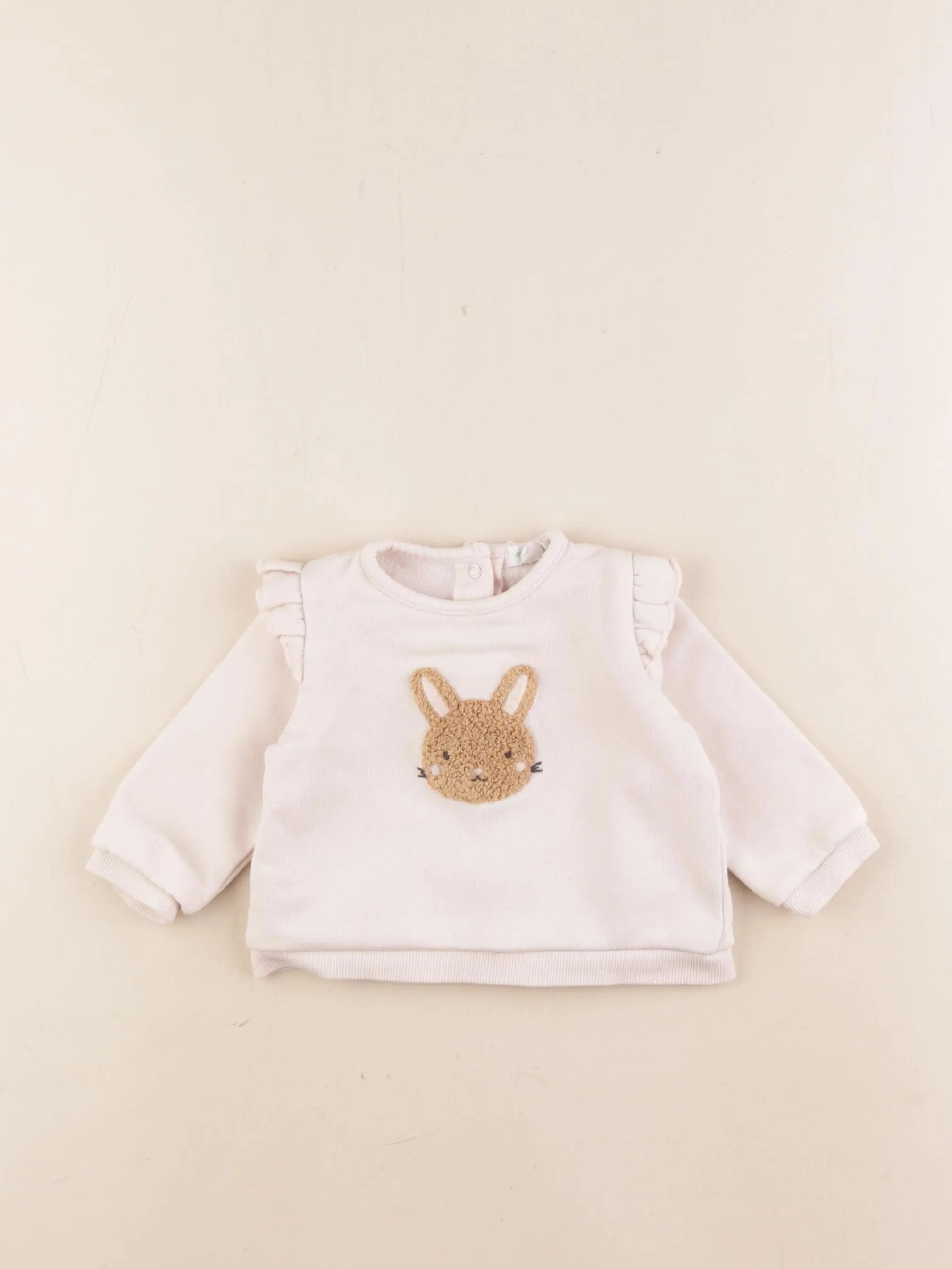 Vertbaudet - sweat rose - 6 mois