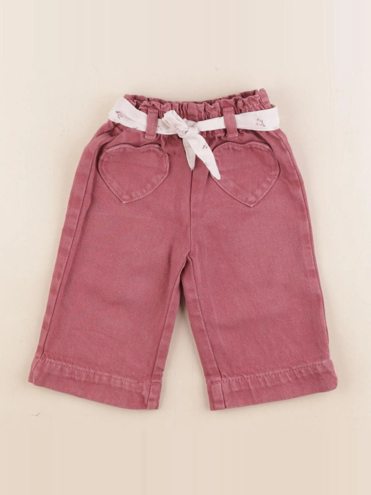 Vertbaudet - jean rose - 6 mois