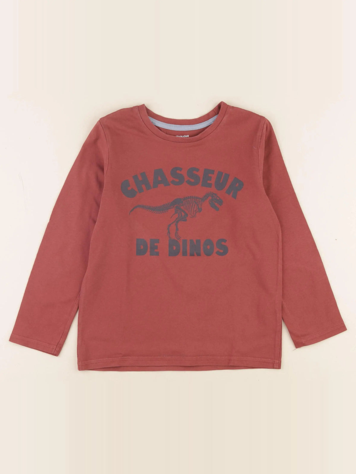 Vertbaudet - tee-shirt marron - 6 ans