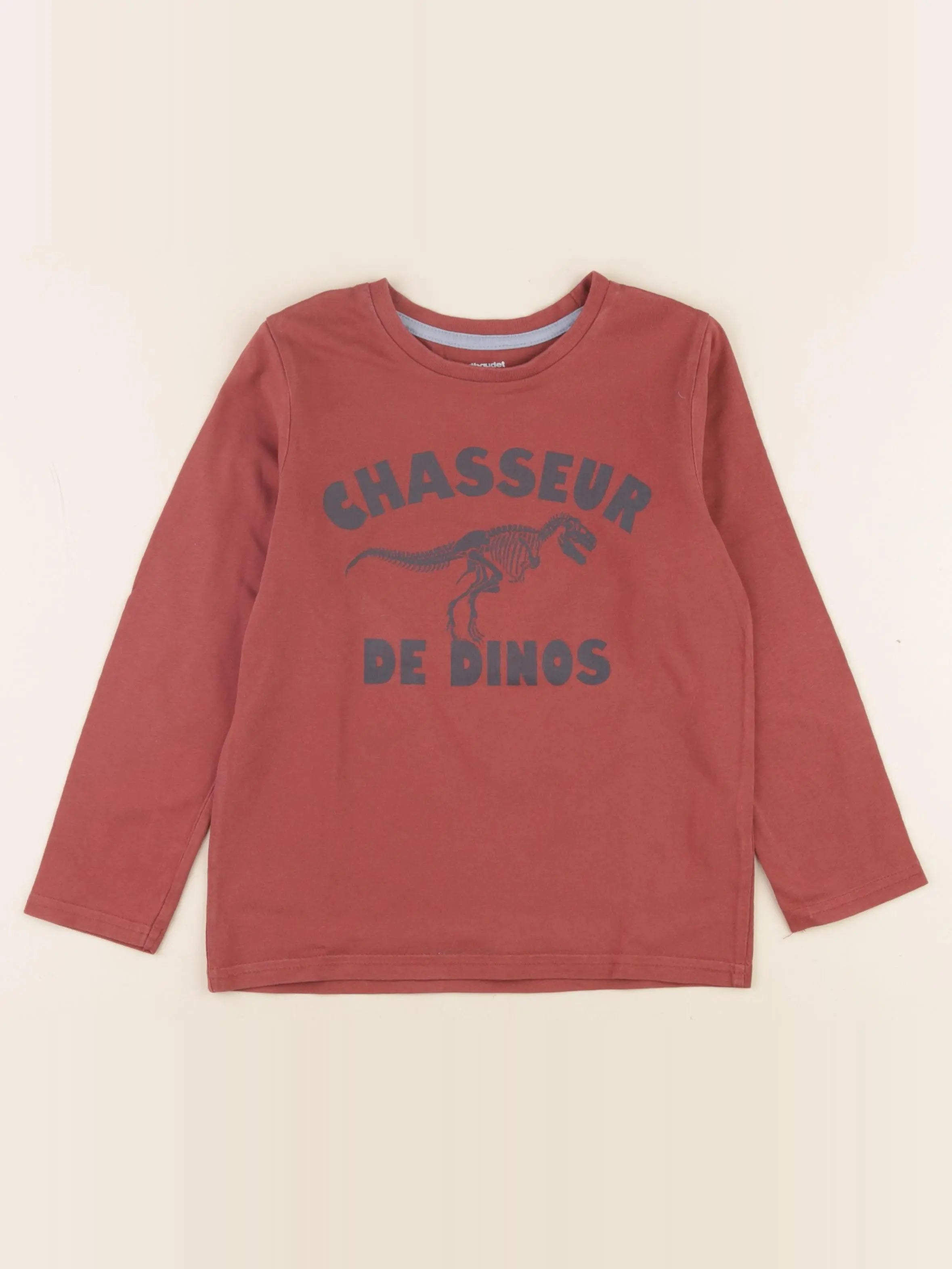 Vertbaudet - tee-shirt marron - 6 ans