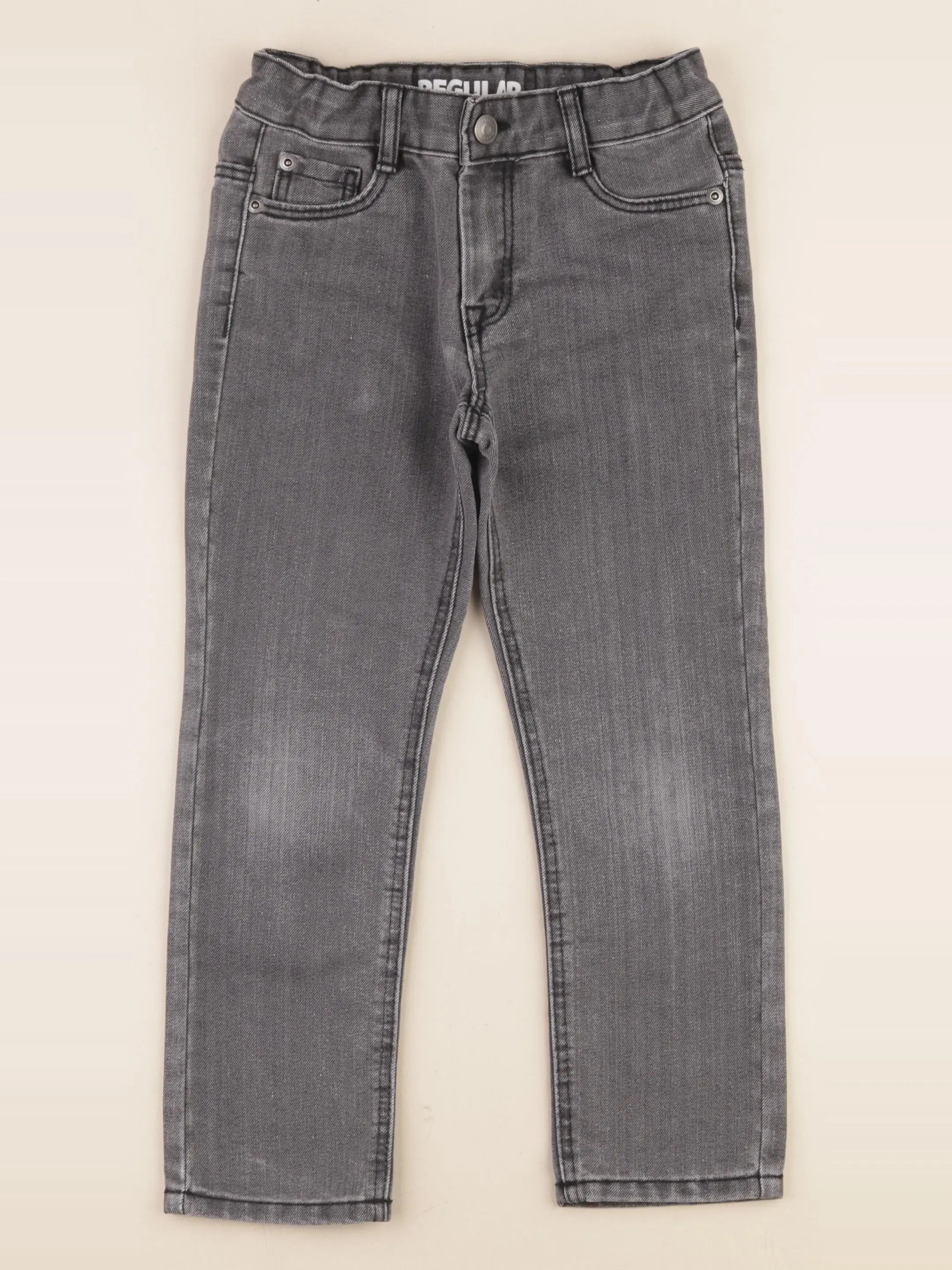 Vertbaudet - jean gris - 6 ans