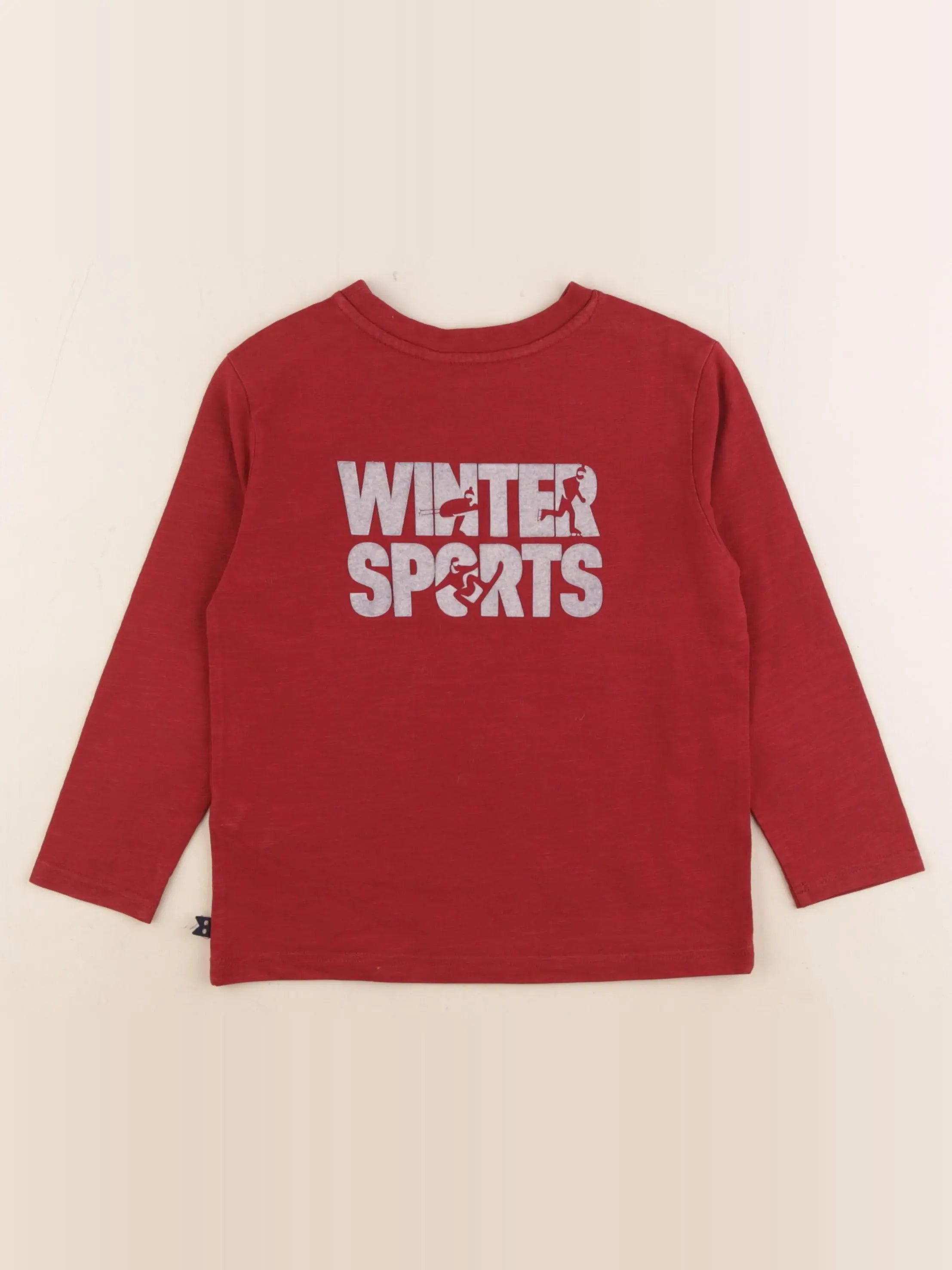 Okaidi - tee-shirt imprimé au dos rouge - 4 ans