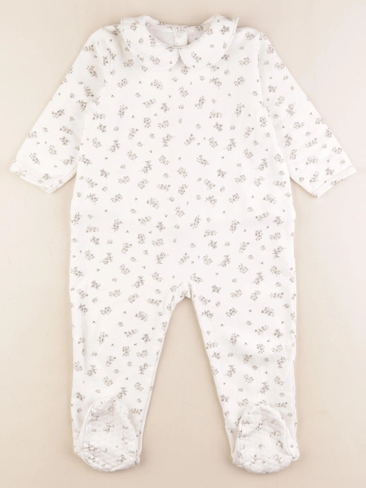 Vertbaudet - pyjama coton blanc - 24 mois