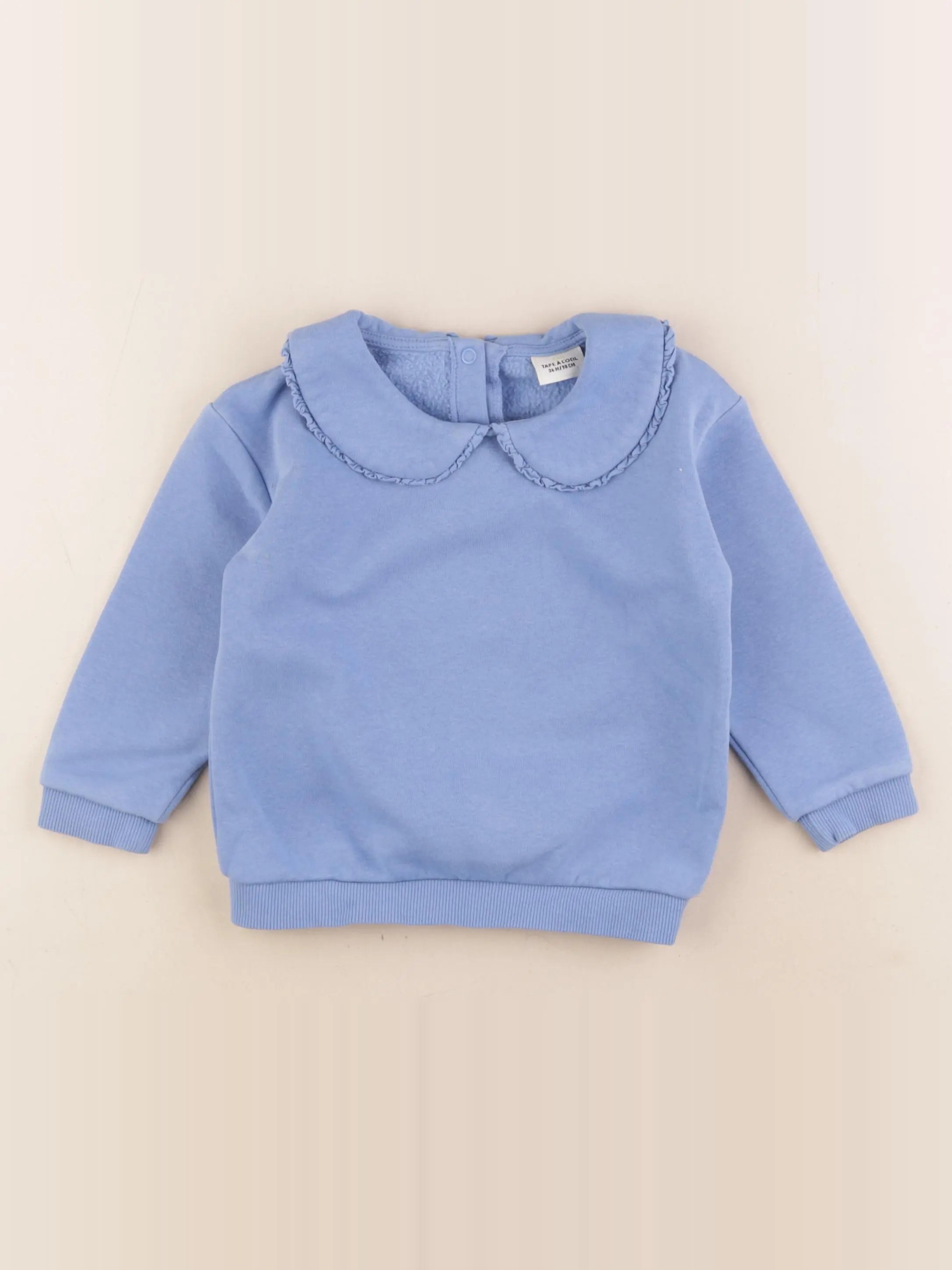 Tape à l'oeil - sweat bleu - 36 mois