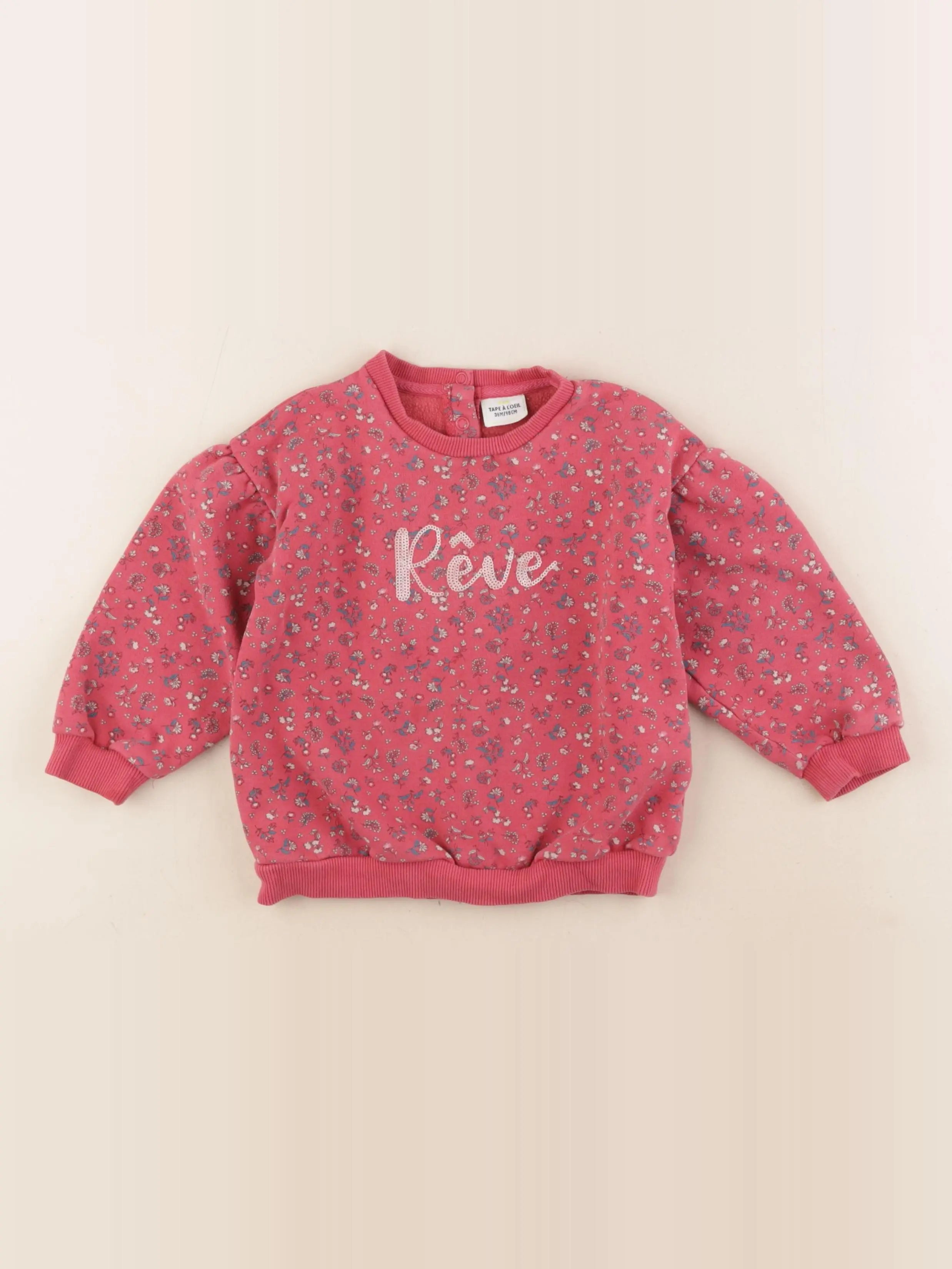 Tape à l'oeil - sweat rose - 36 mois
