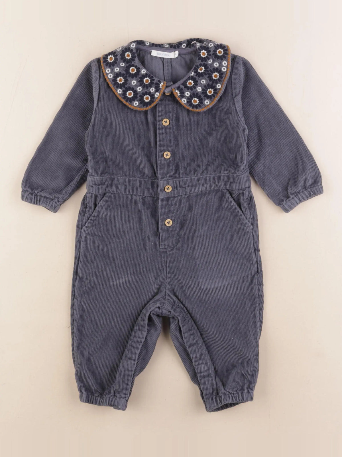 Boutchou - combinaison bleu - 6 mois