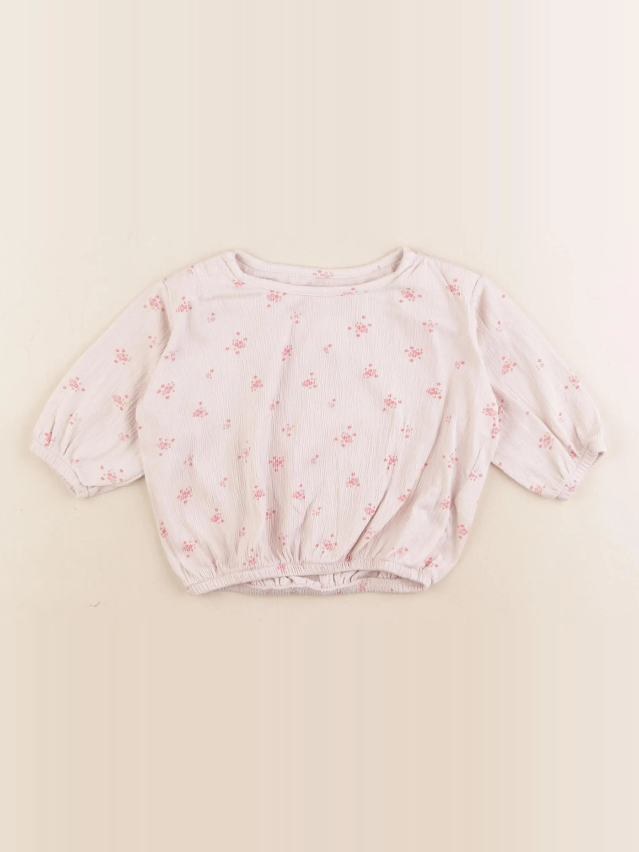 H&M - tee-shirt rose - 4 mois