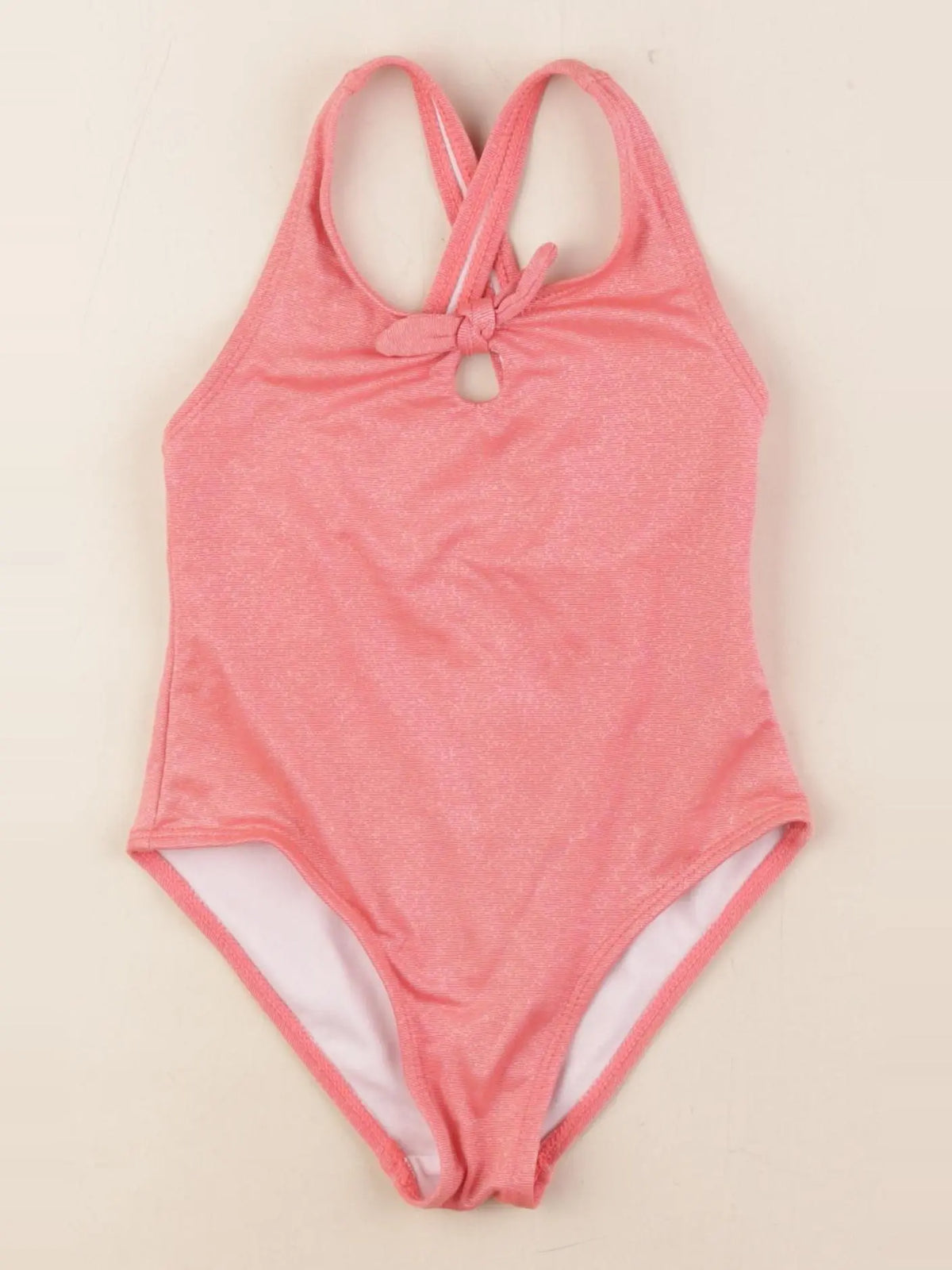 Vertbaudet - maillot de bain or, rose - 4 ans
