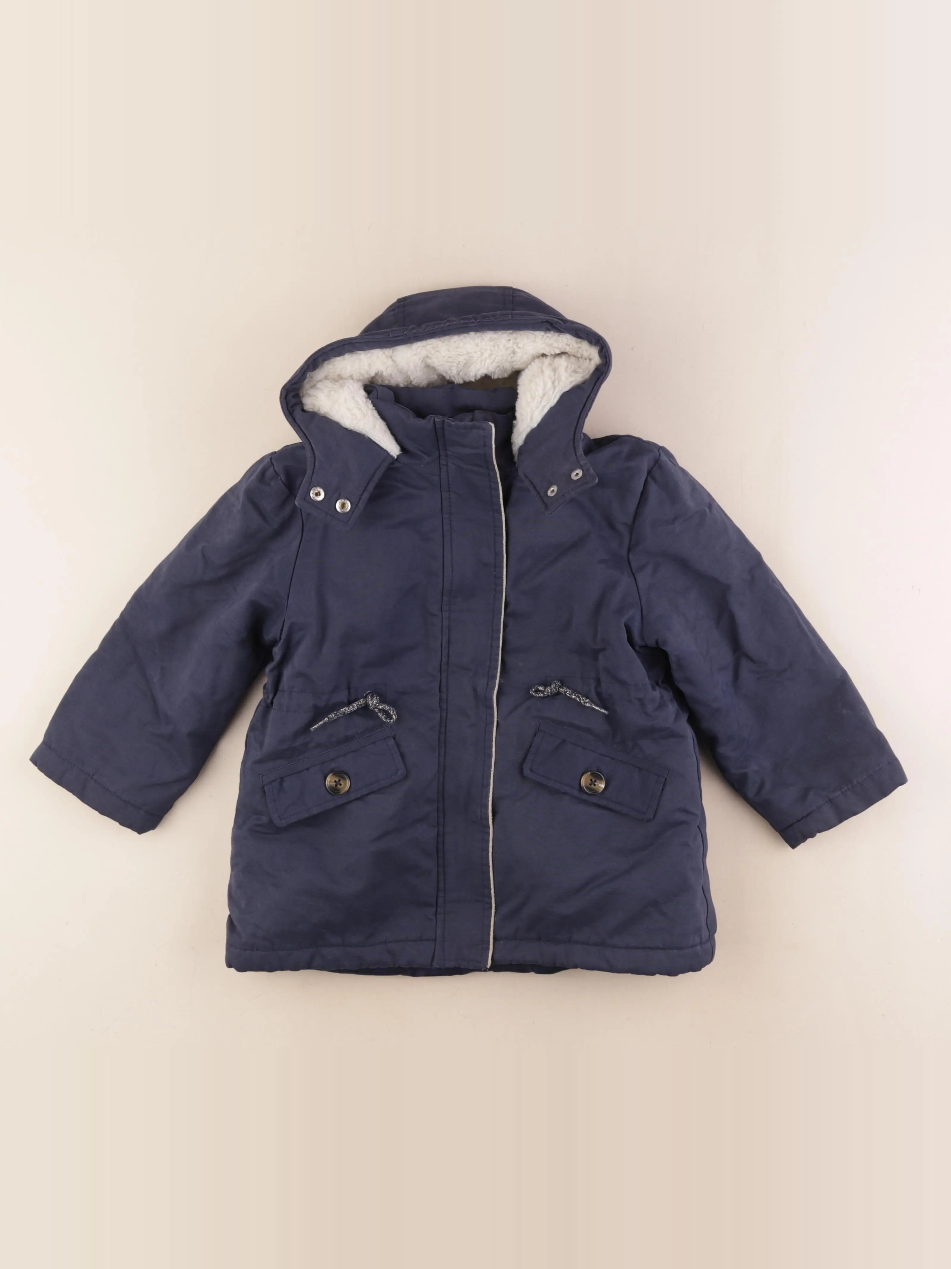 Vertbaudet - parka bleu - 5 ans