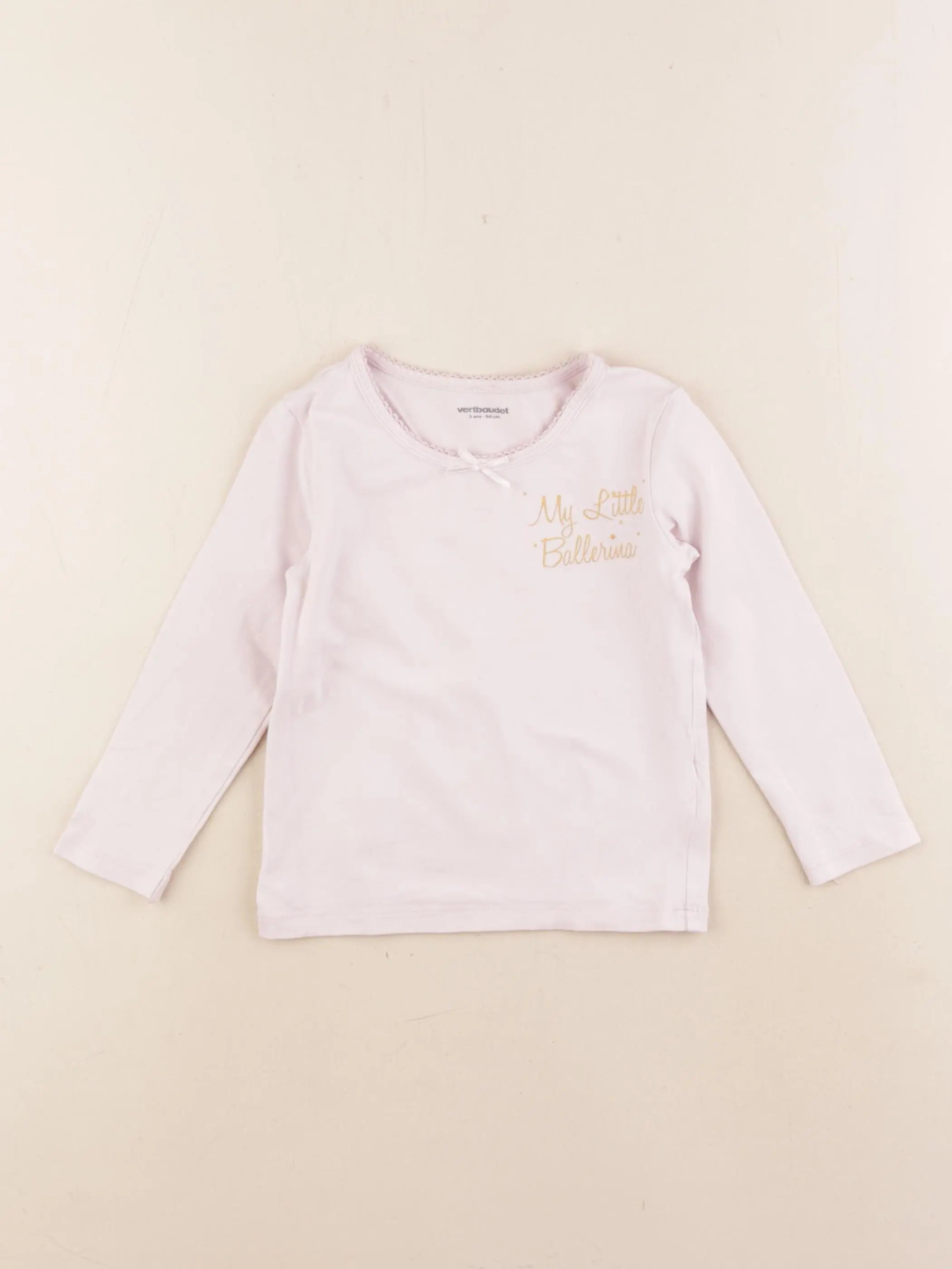 Vertbaudet - maillot de corps rose - 3 ans