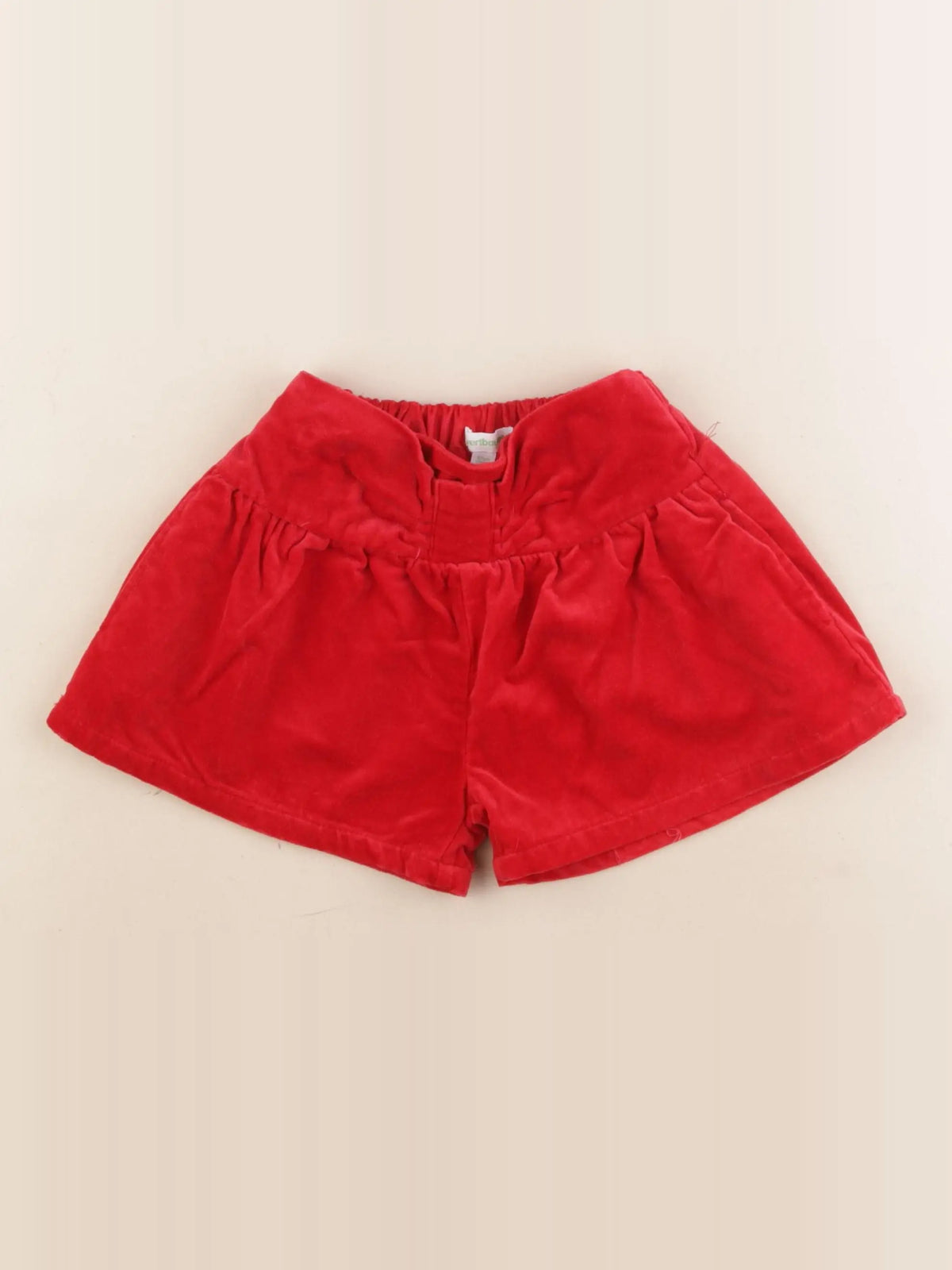 Vertbaudet - short rouge - 3 ans