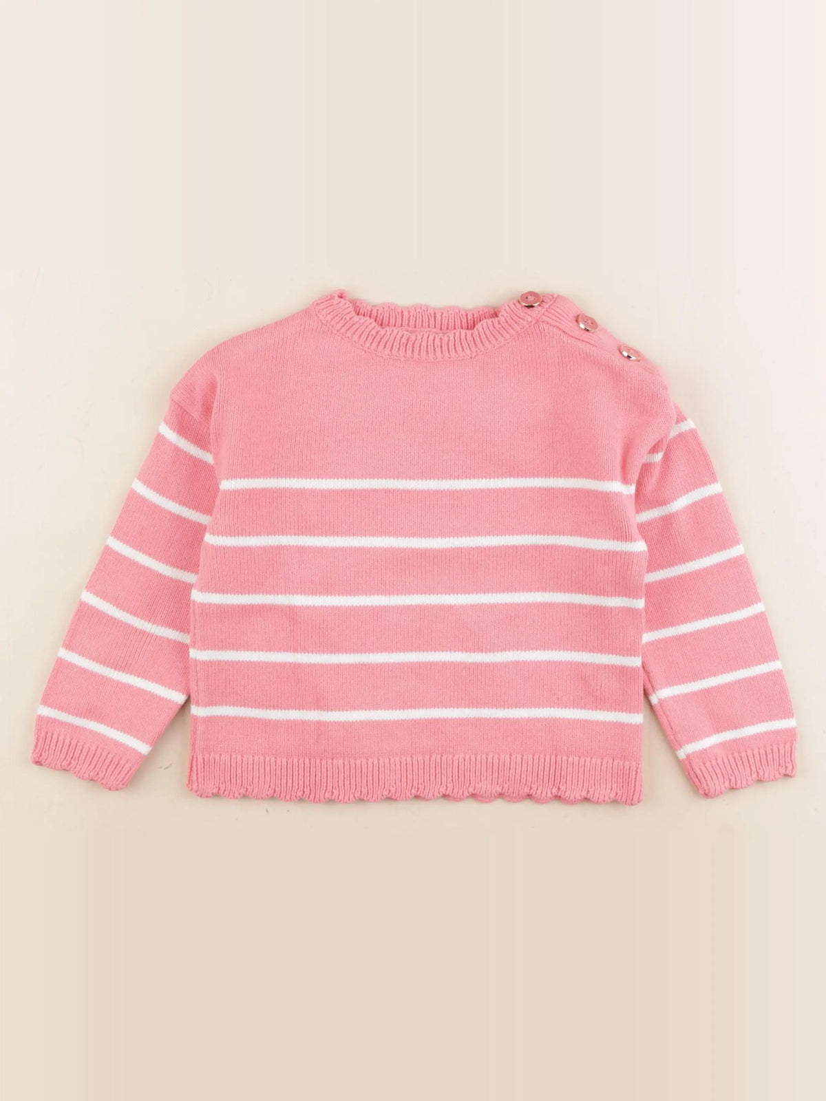 Vertbaudet - pull rose - 3 ans