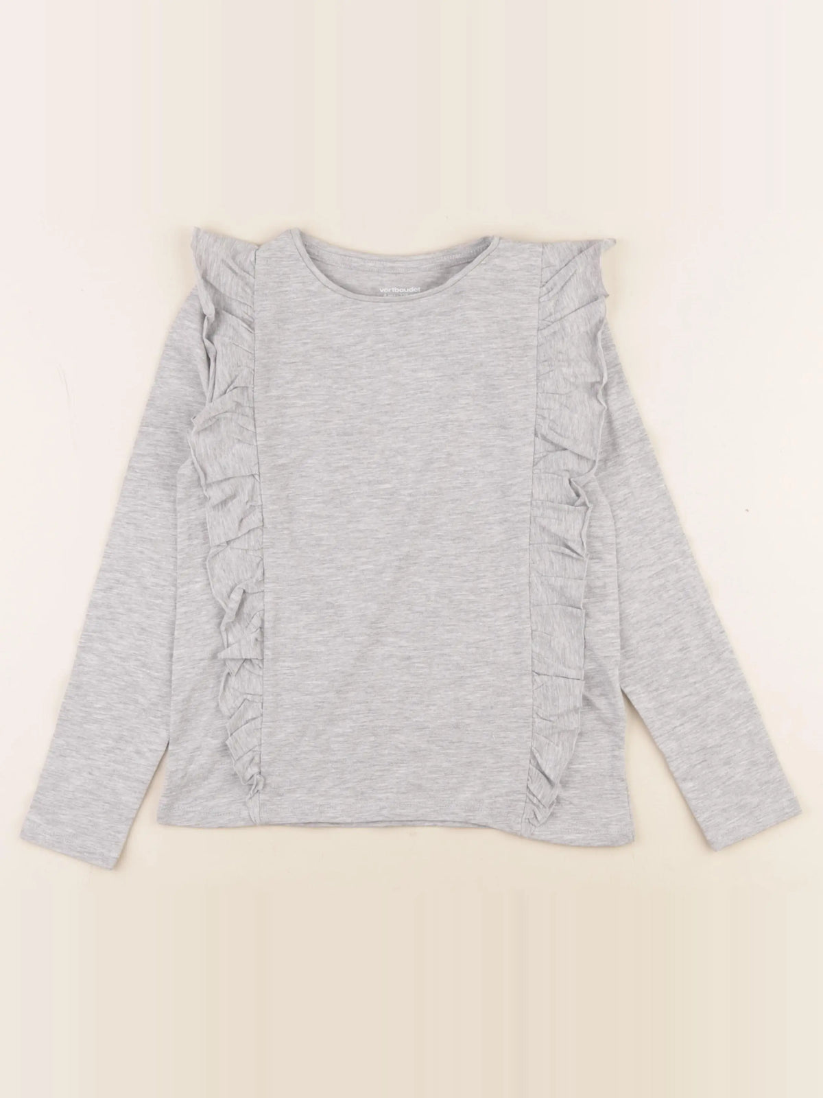 Vertbaudet - tee-shirt gris - 8 ans