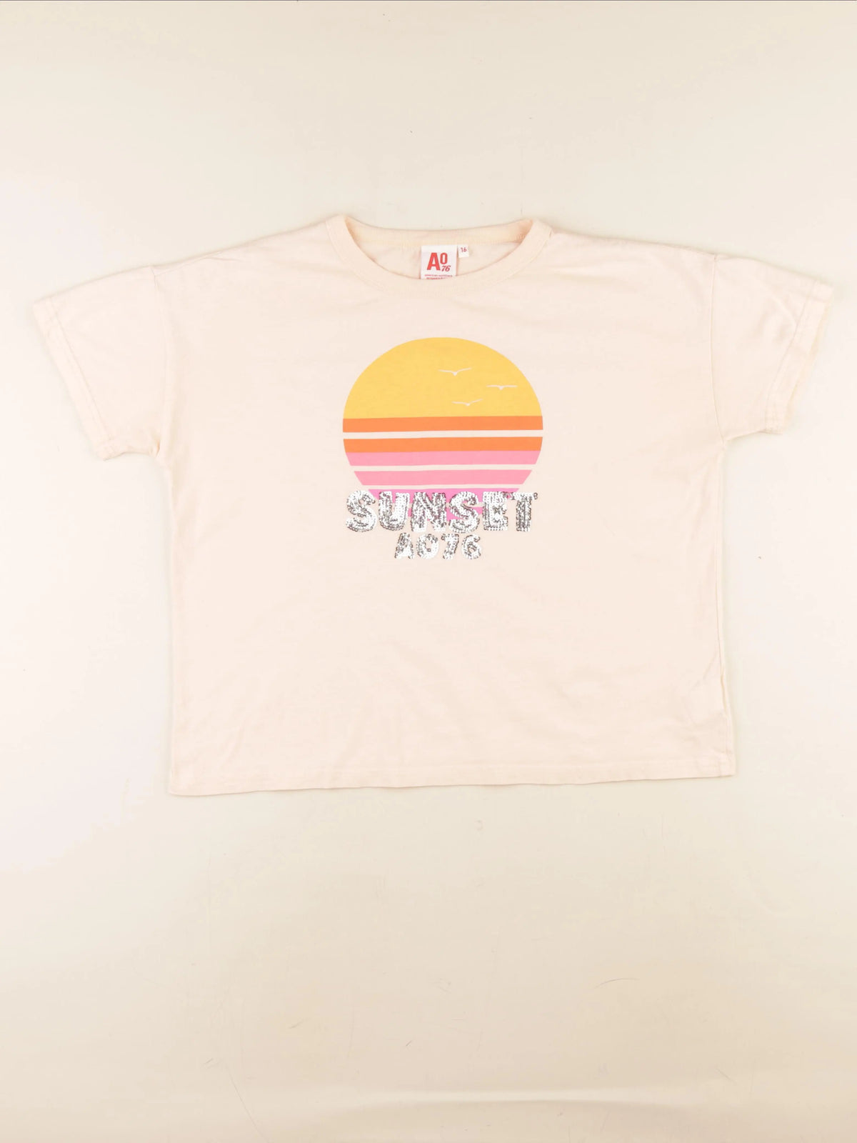 American Outfitters - tee-shirt rose - 16 ans