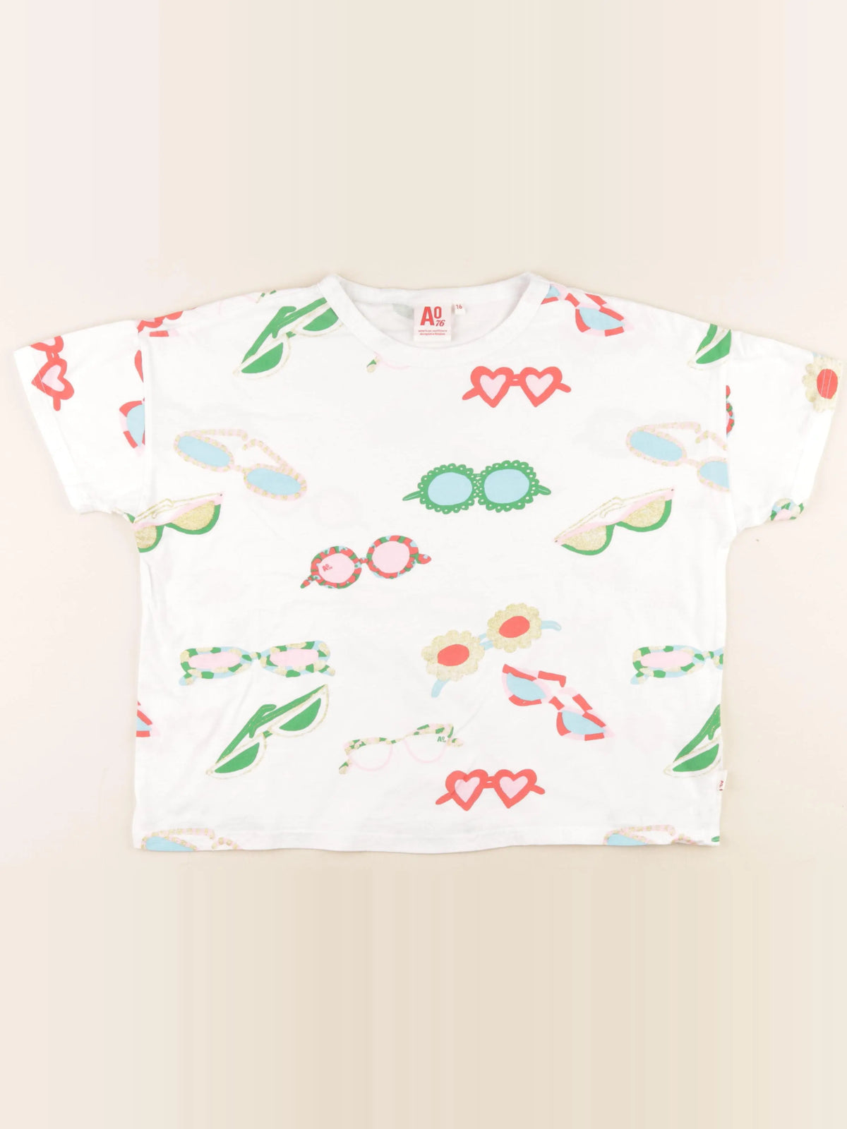 American Outfitters - tee-shirt blanc, multicolore - 16 ans