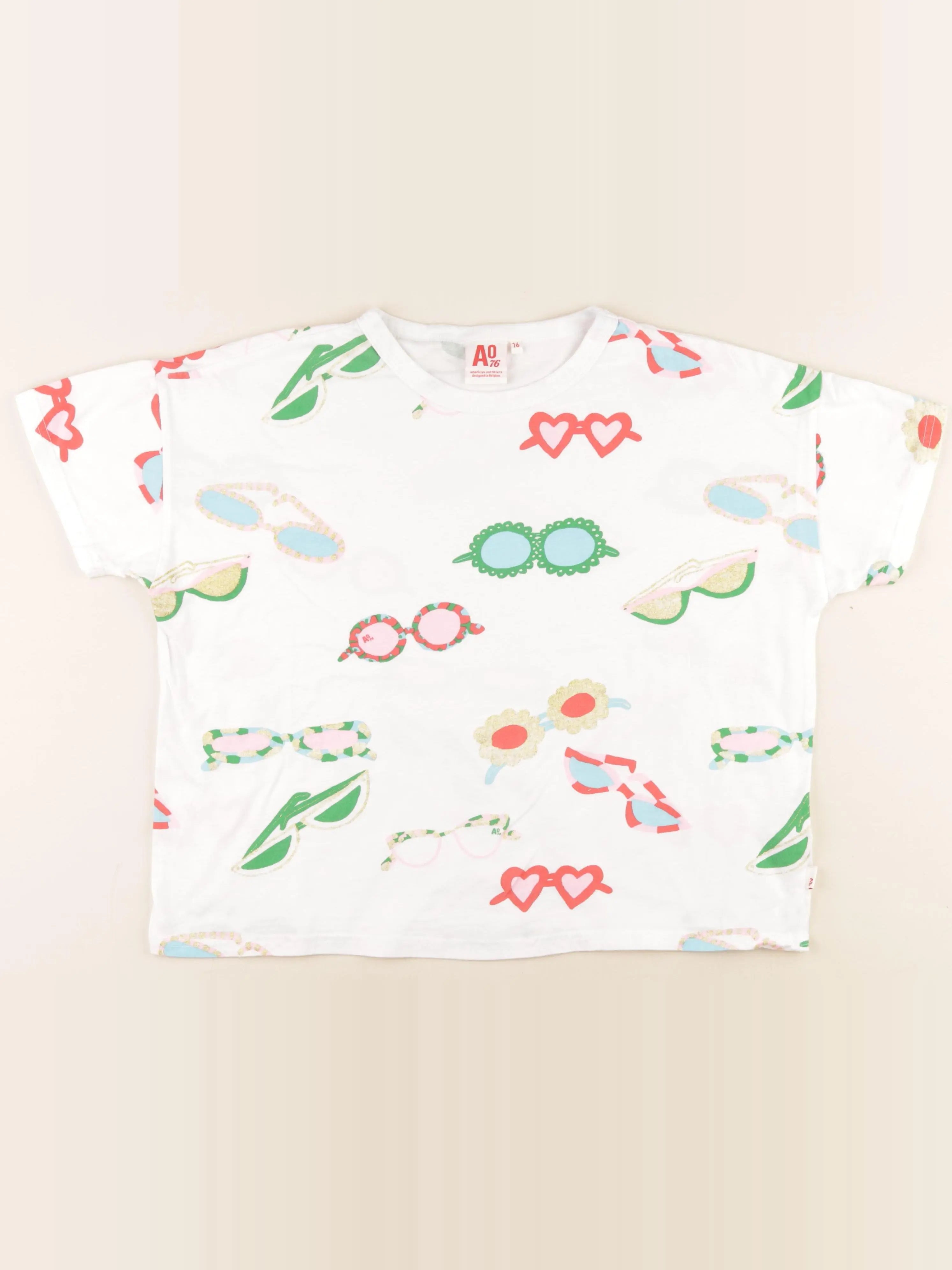 American Outfitters - tee-shirt blanc, multicolore - 16 ans