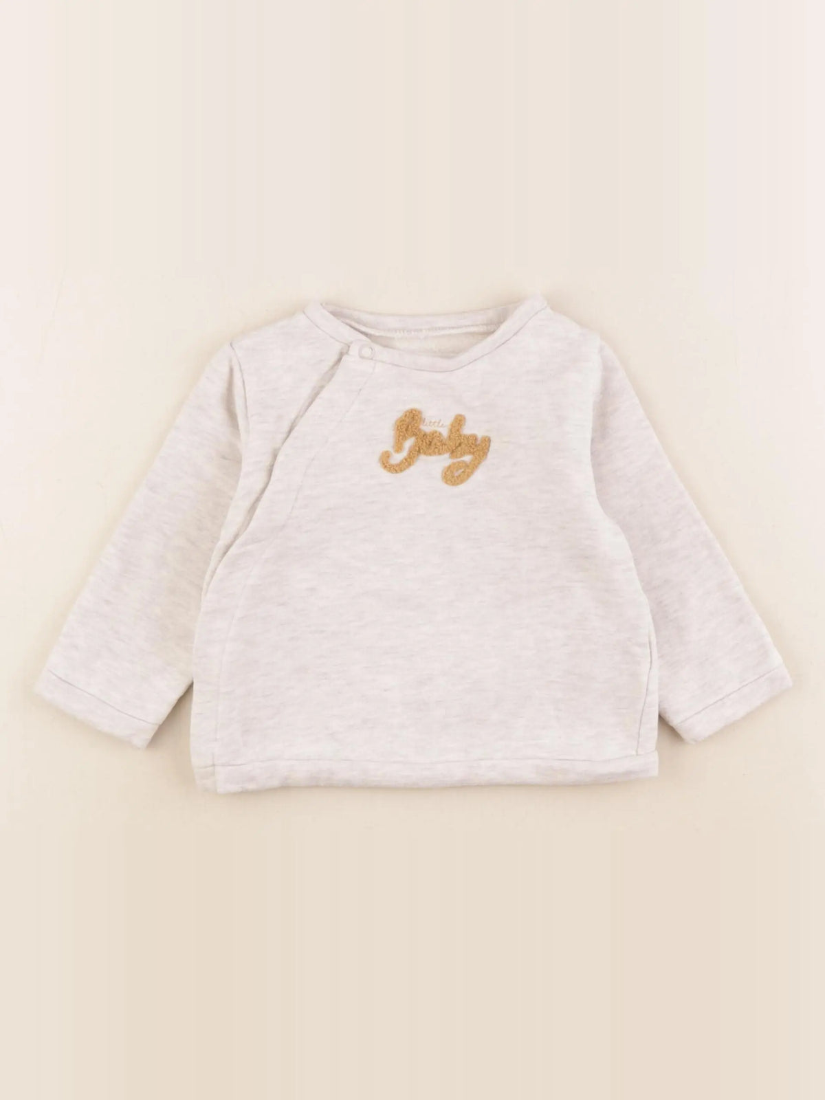 Vertbaudet - sweat gris - 9 mois