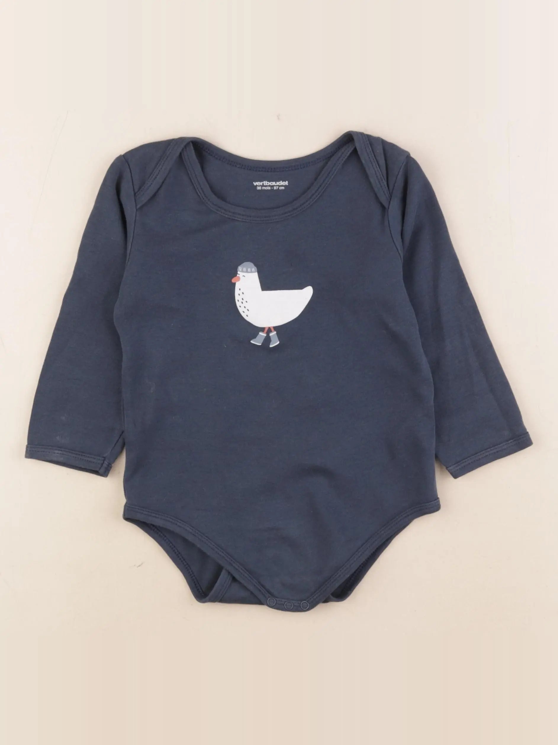 Vertbaudet - body bleu - 36 mois
