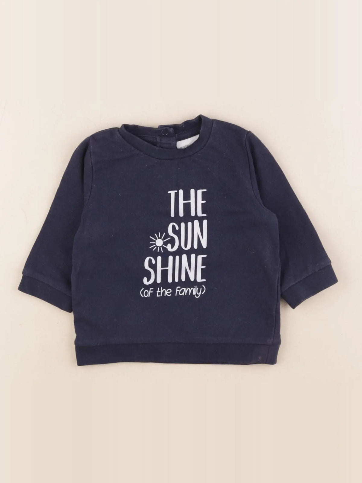 Vertbaudet - sweat bleu - 6 mois