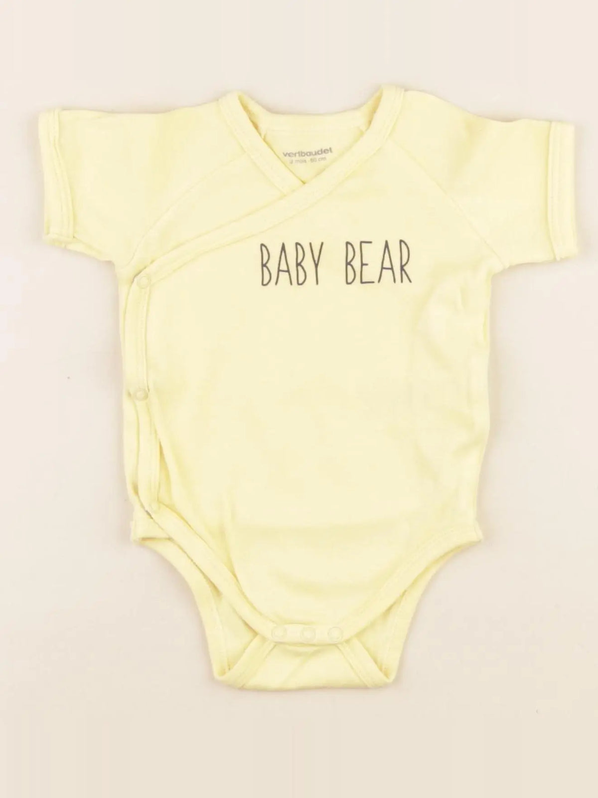Vertbaudet - body jaune - 3 mois