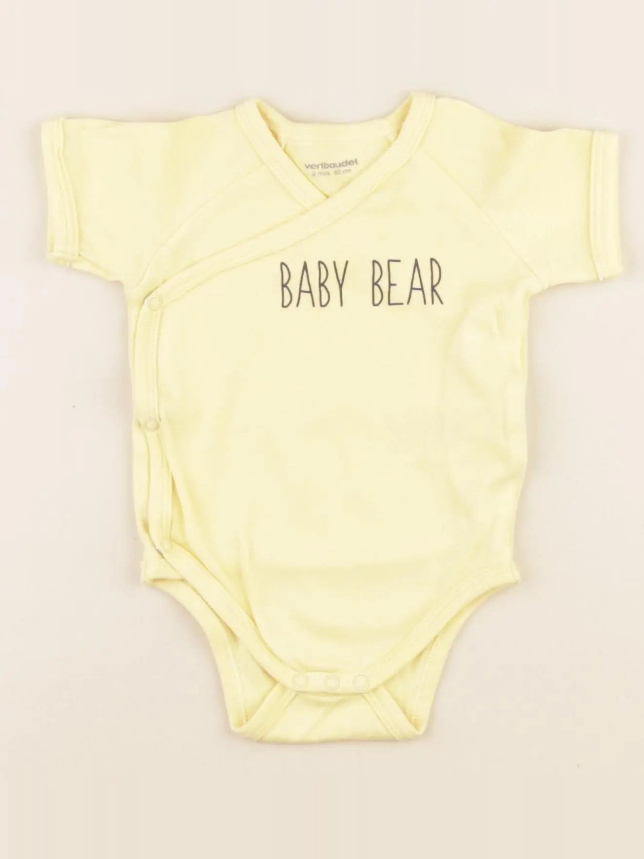 Vertbaudet - body jaune - 3 mois