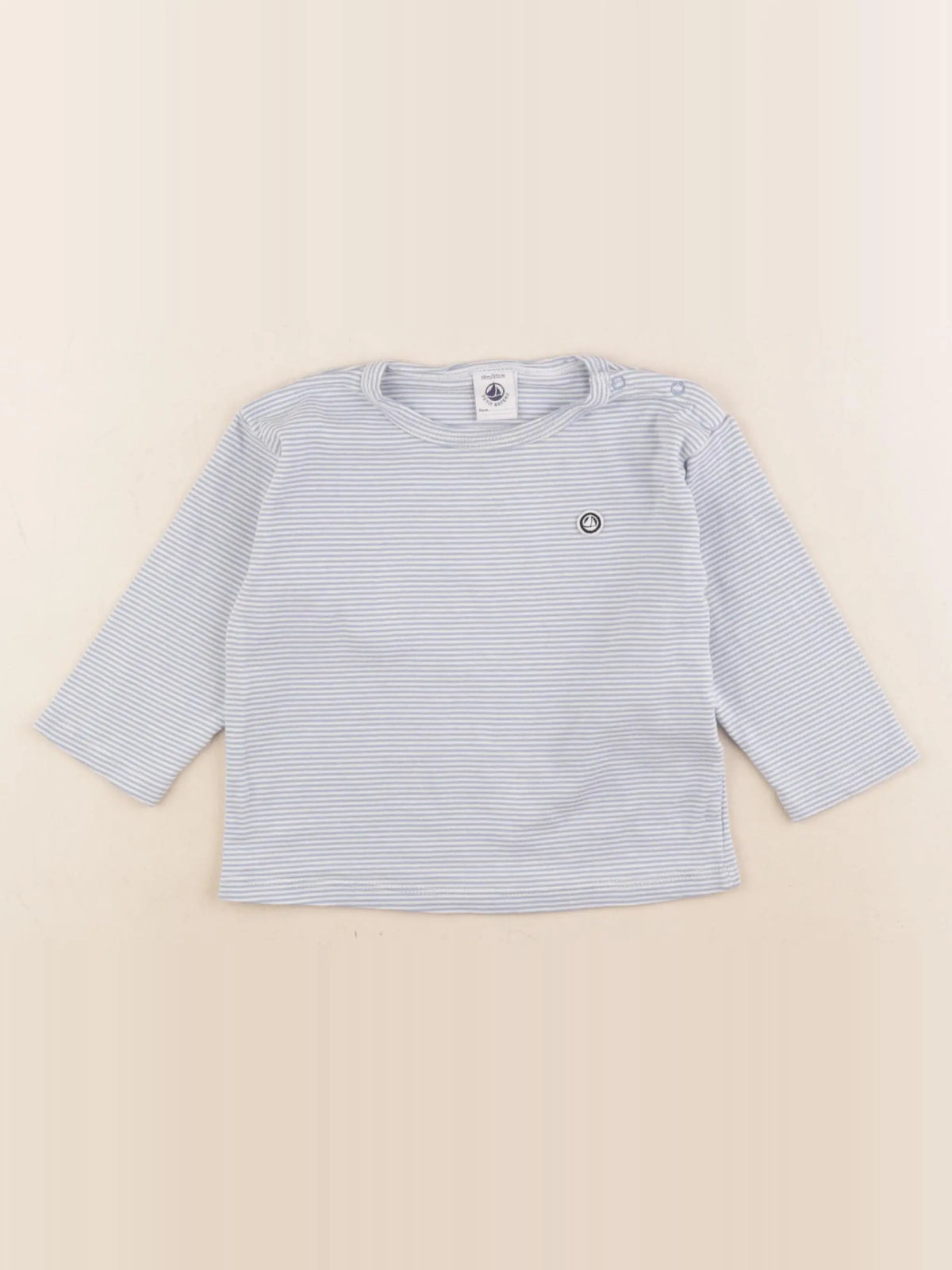 Petit Bateau - maillot de corps bleu - 18 mois