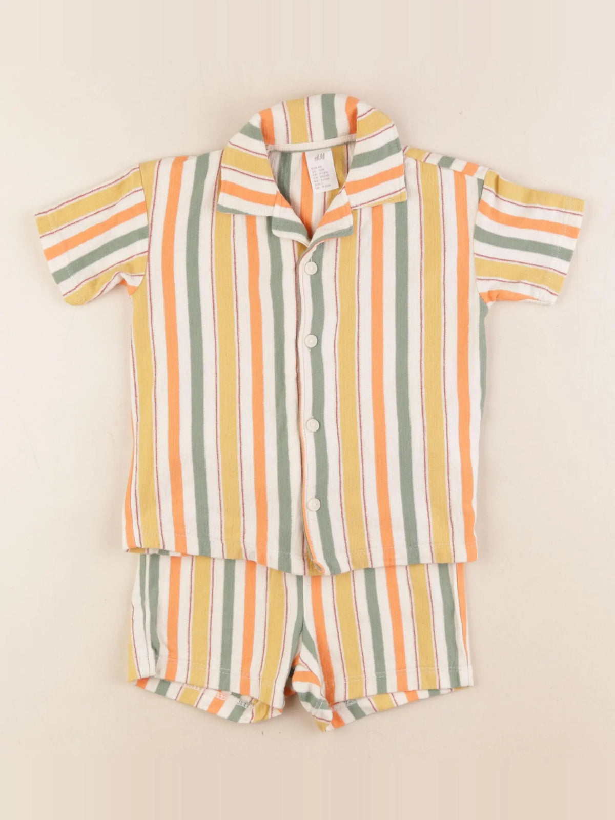 H&M - ensemble multicolore - 9/12 mois