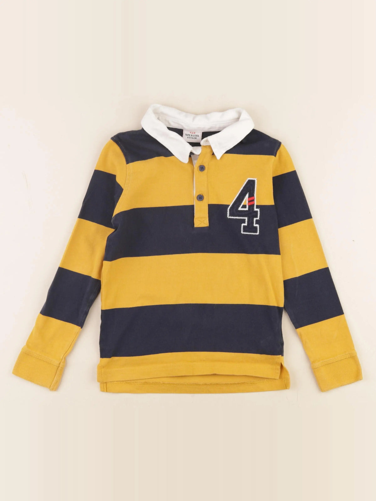 Tape à l'oeil - polo jaune, bleu - 6 ans