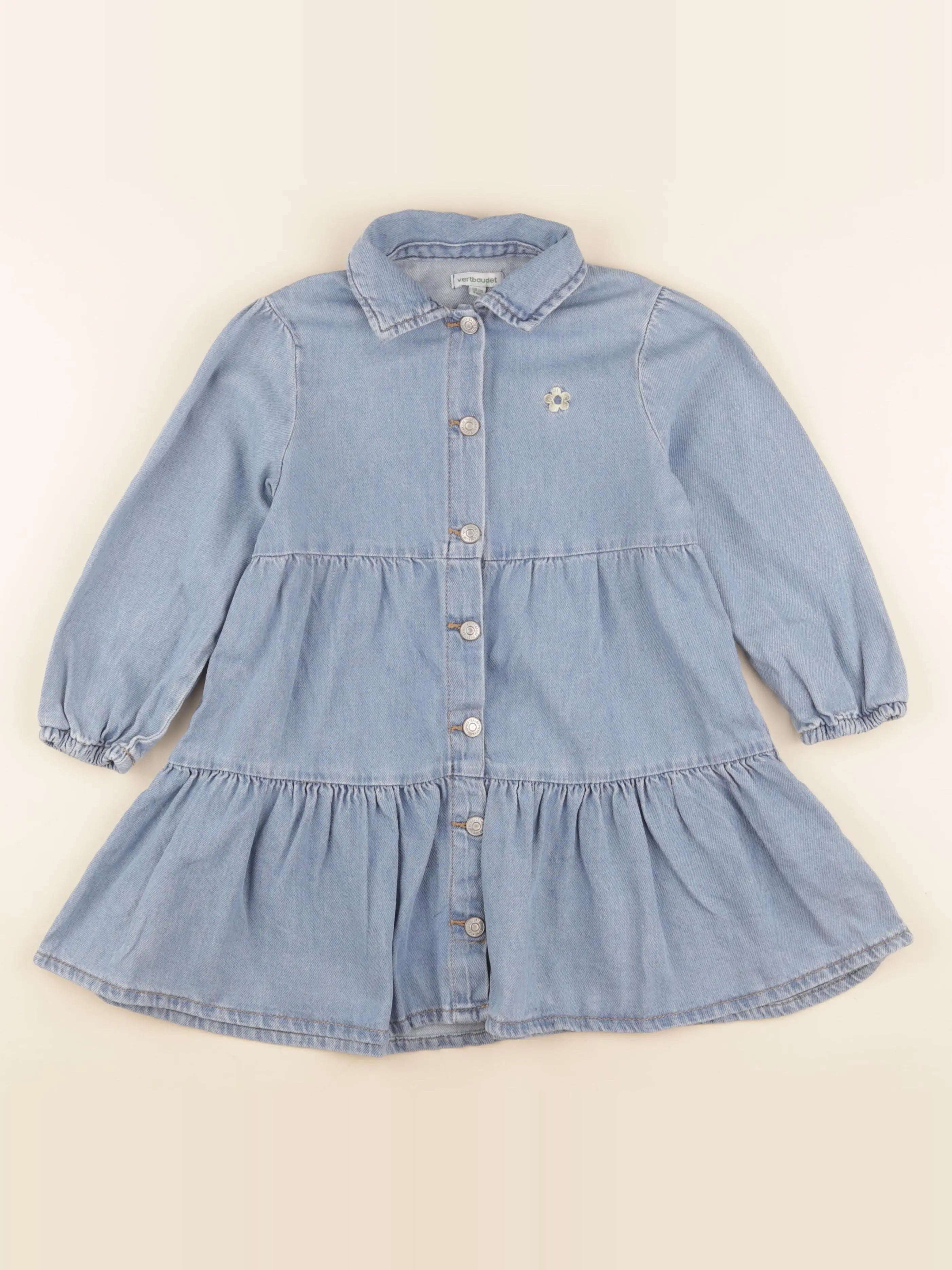 Vertbaudet - robe bleu - 5 ans