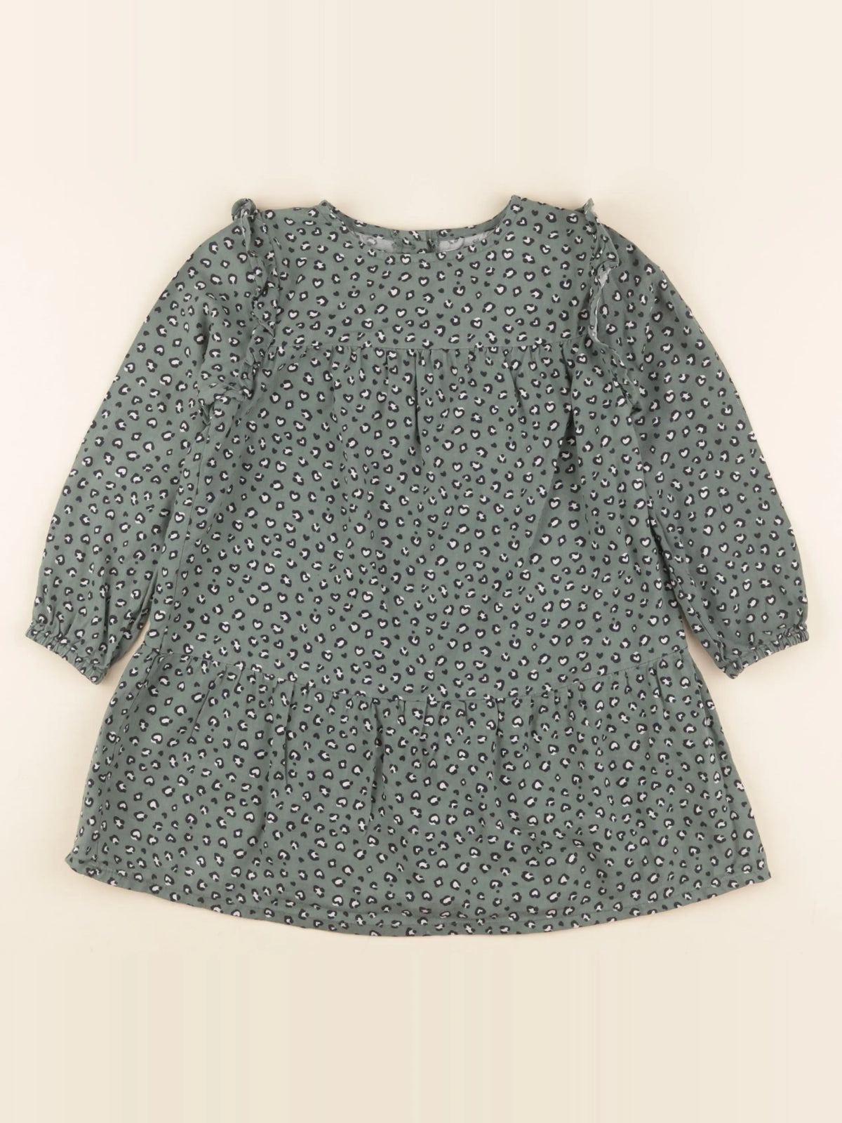 Vertbaudet - robe vert - 5 ans
