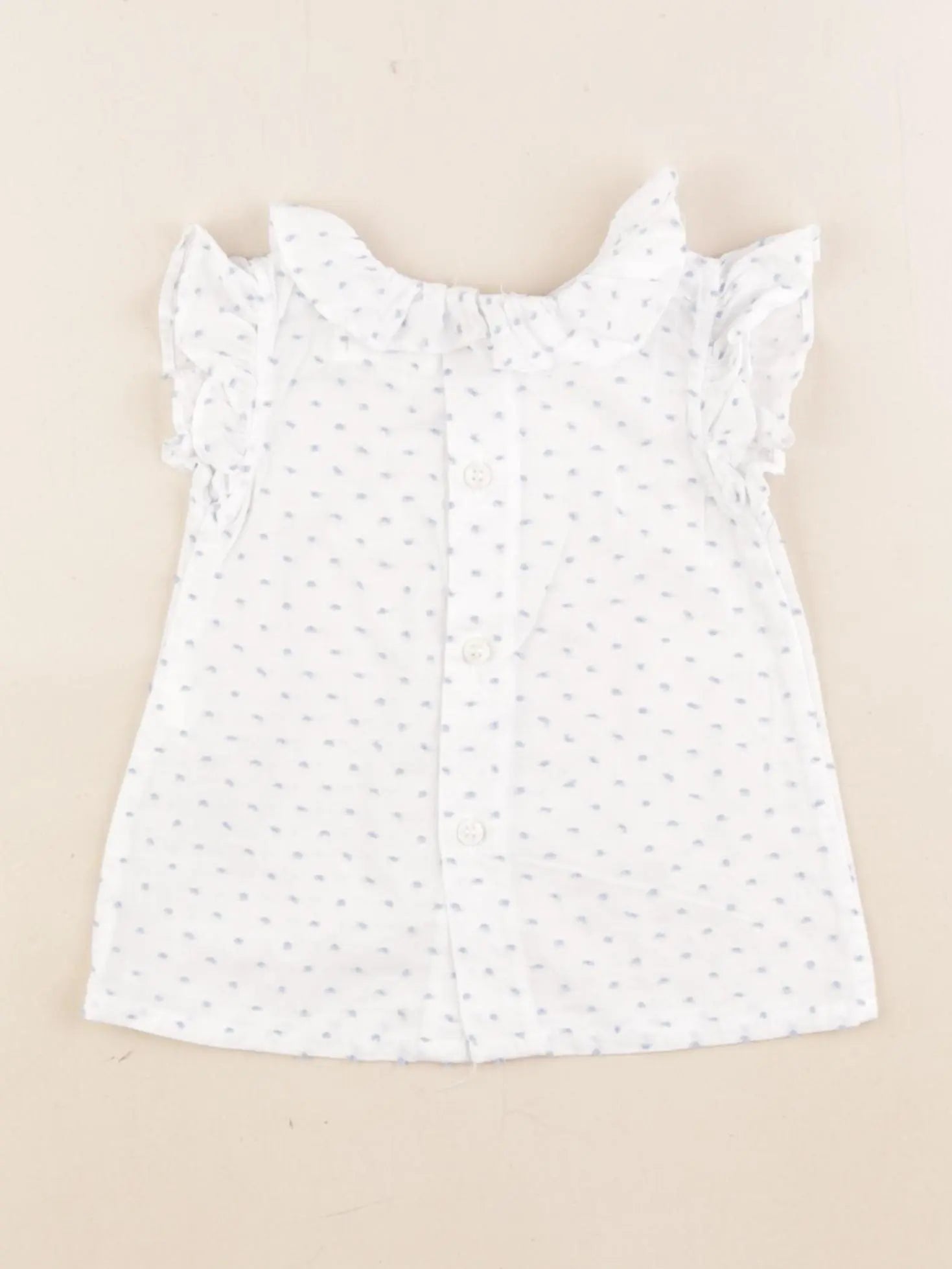 Lola Palacios - blouse bleu - 18 mois