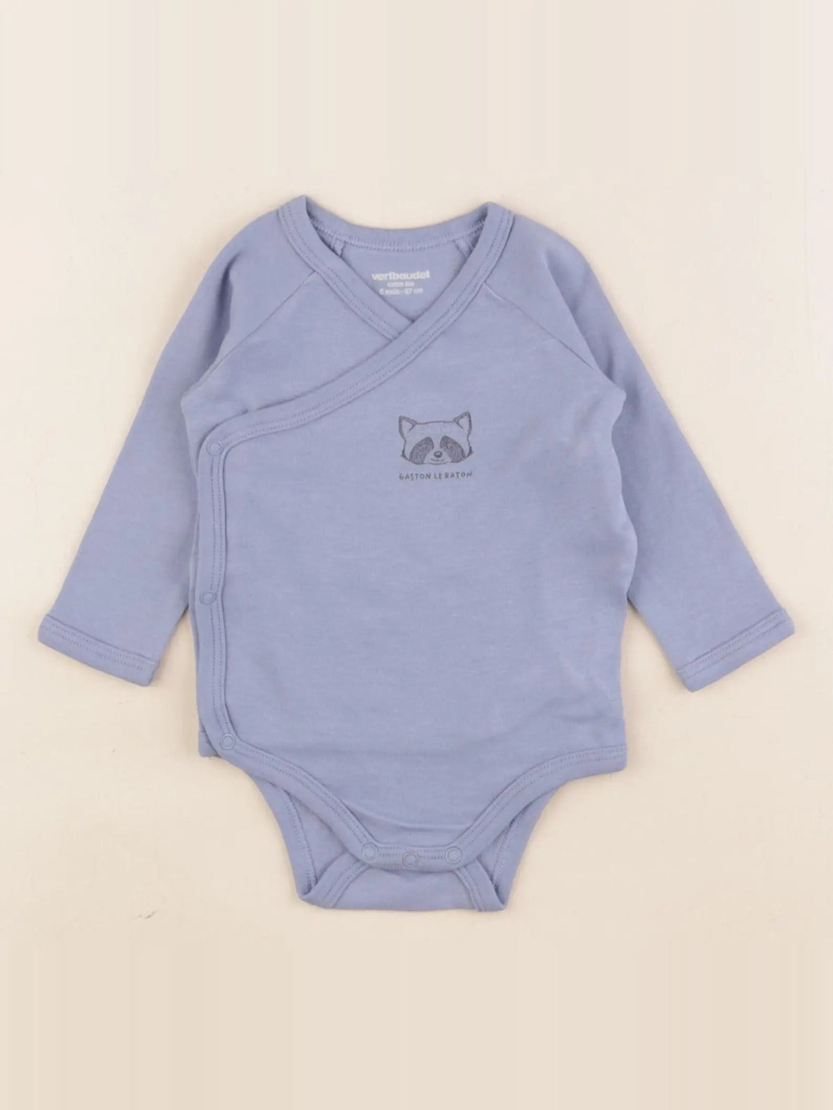 Vertbaudet - body bleu - 6 mois