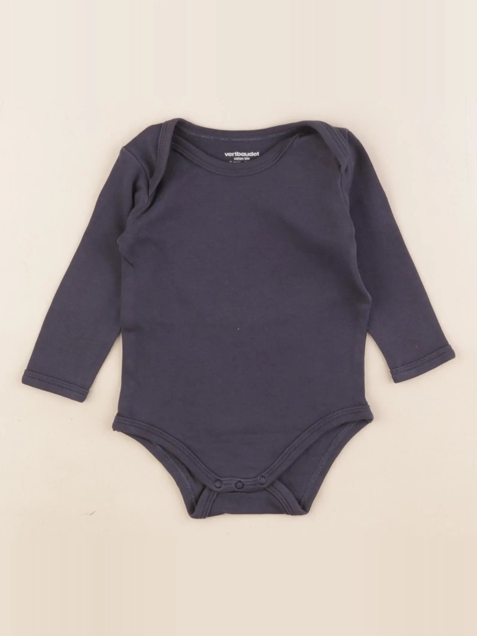 Vertbaudet - body bleu - 6 mois