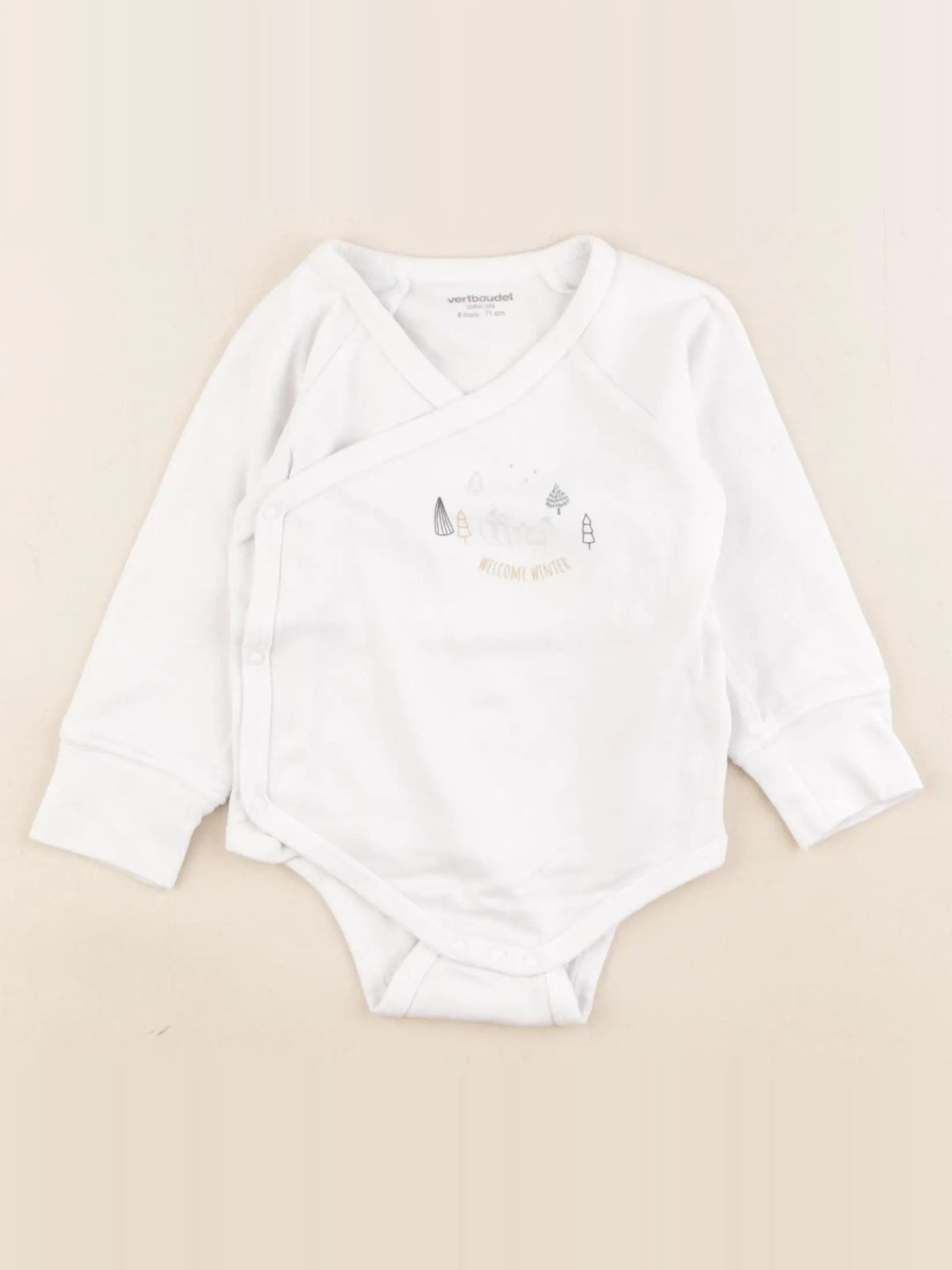 Vertbaudet - body blanc - 9 mois