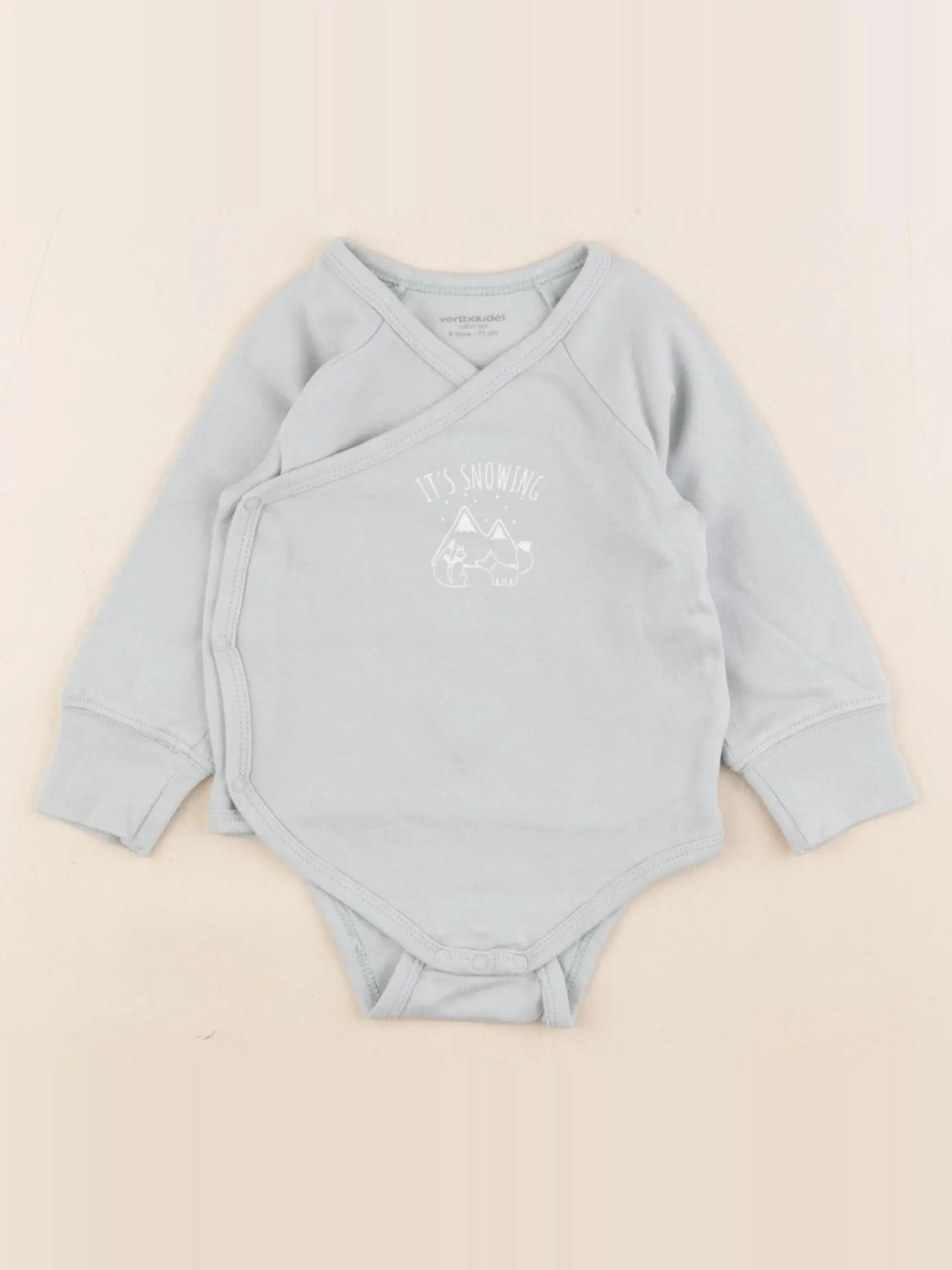Vertbaudet - body vert - 9 mois