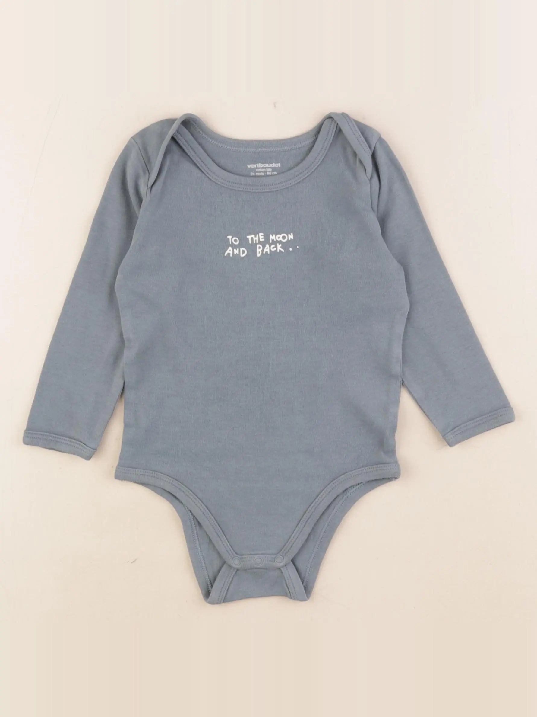 Vertbaudet - body bleu - 24 mois