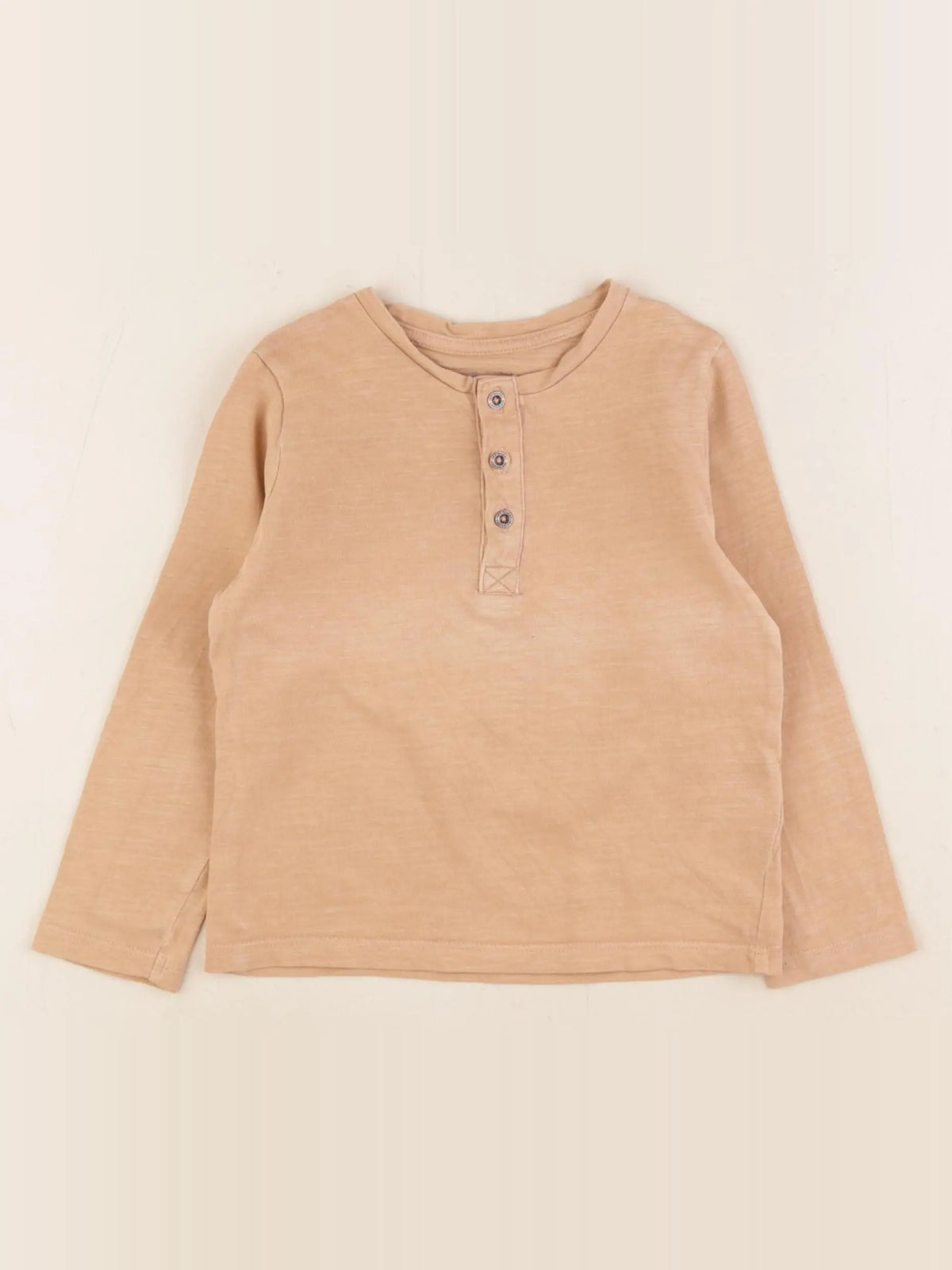 Vertbaudet - tee-shirt beige - 2 ans