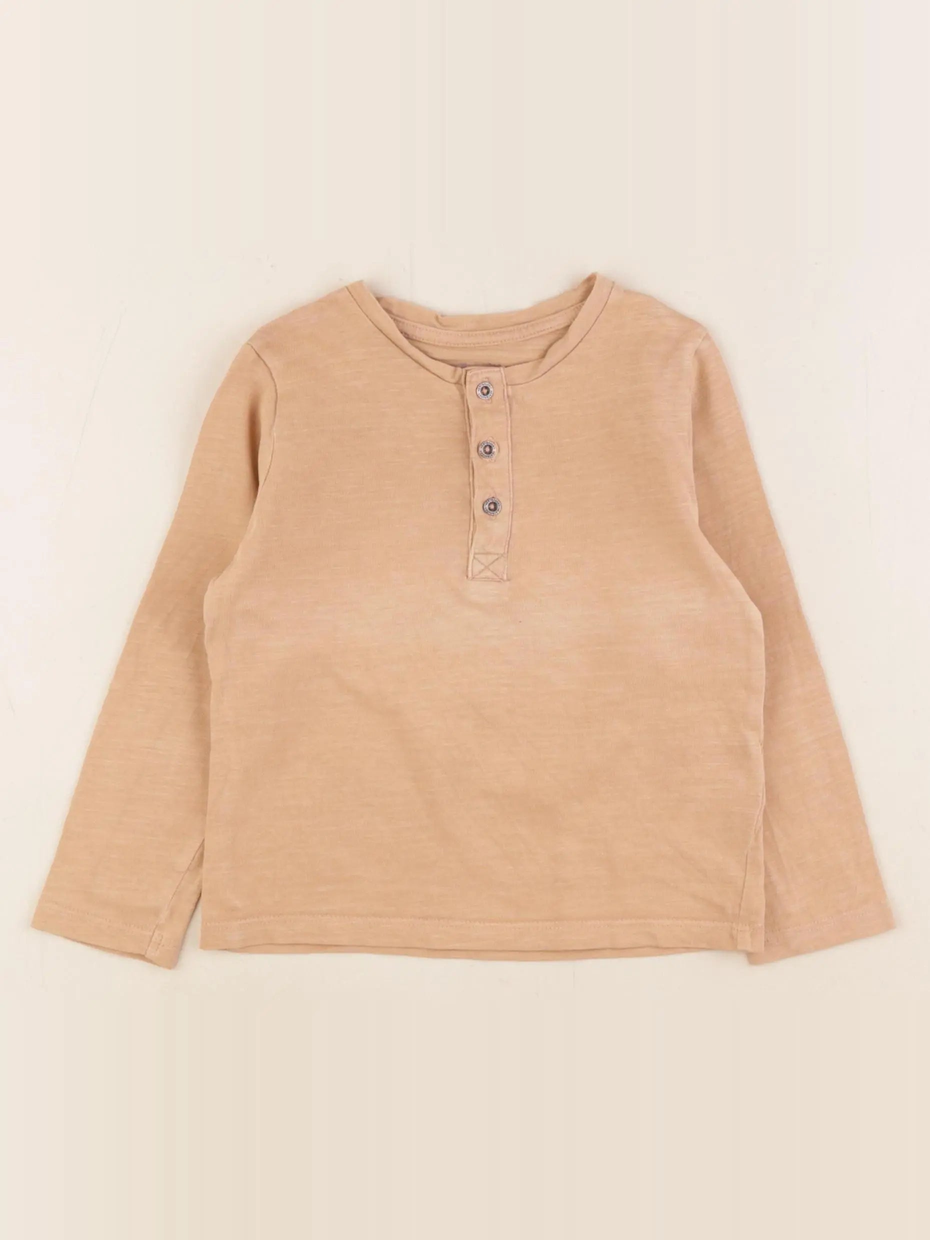 Vertbaudet - tee-shirt beige - 2 ans