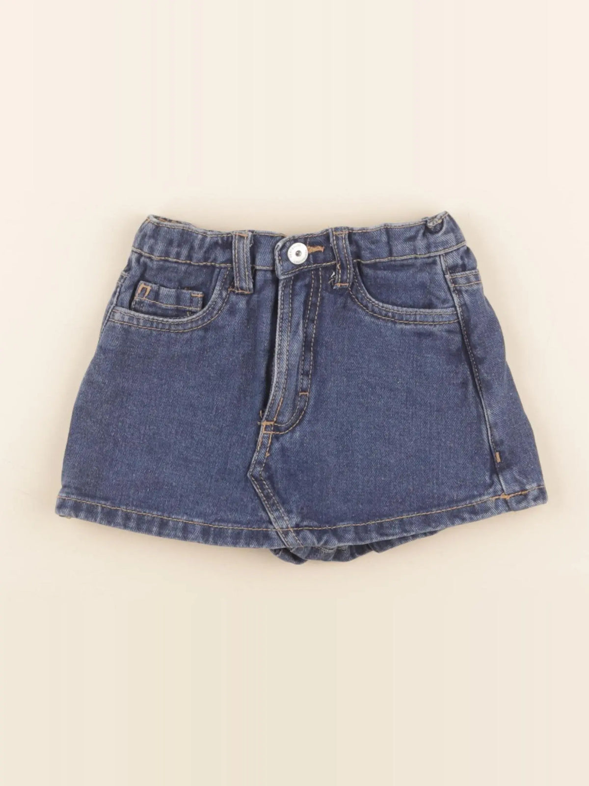 Vertbaudet - jupe short bleu - 3 ans