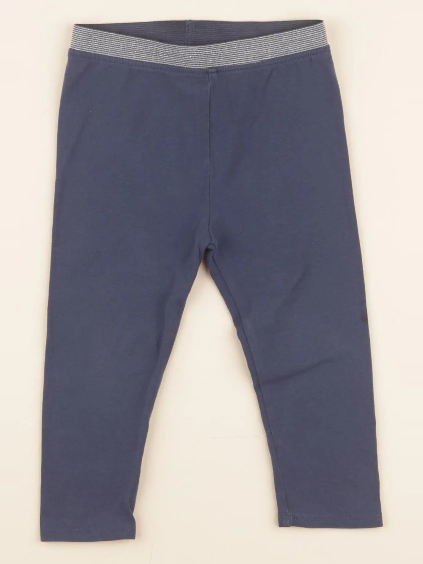 Vertbaudet - legging bleu - 18 mois