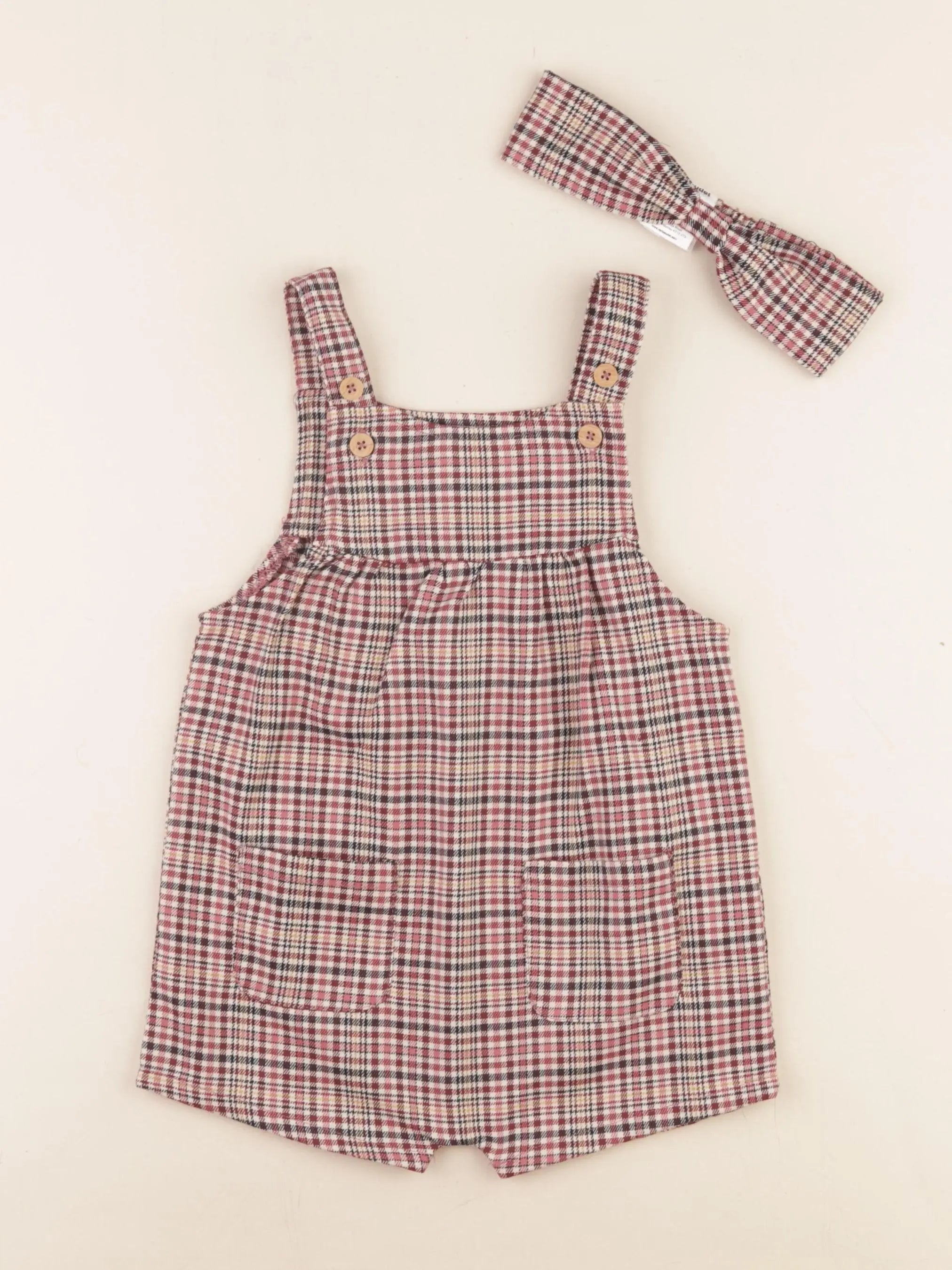 Vertbaudet - salopette multicolore - 2 ans