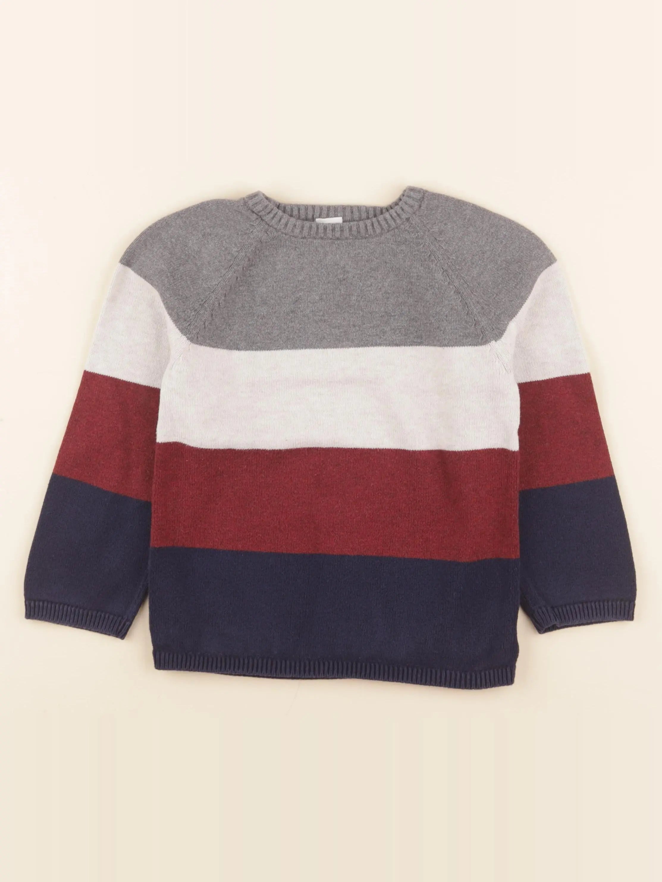 H&M - pull multicolore - 3/4 ans