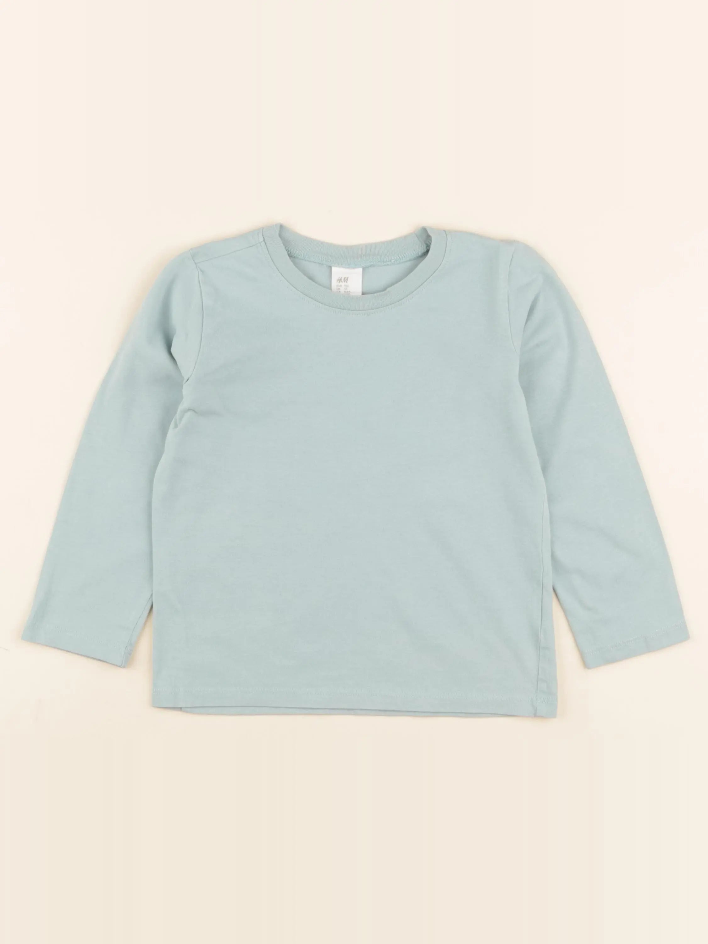H&M - tee-shirt bleu - 3/4 ans