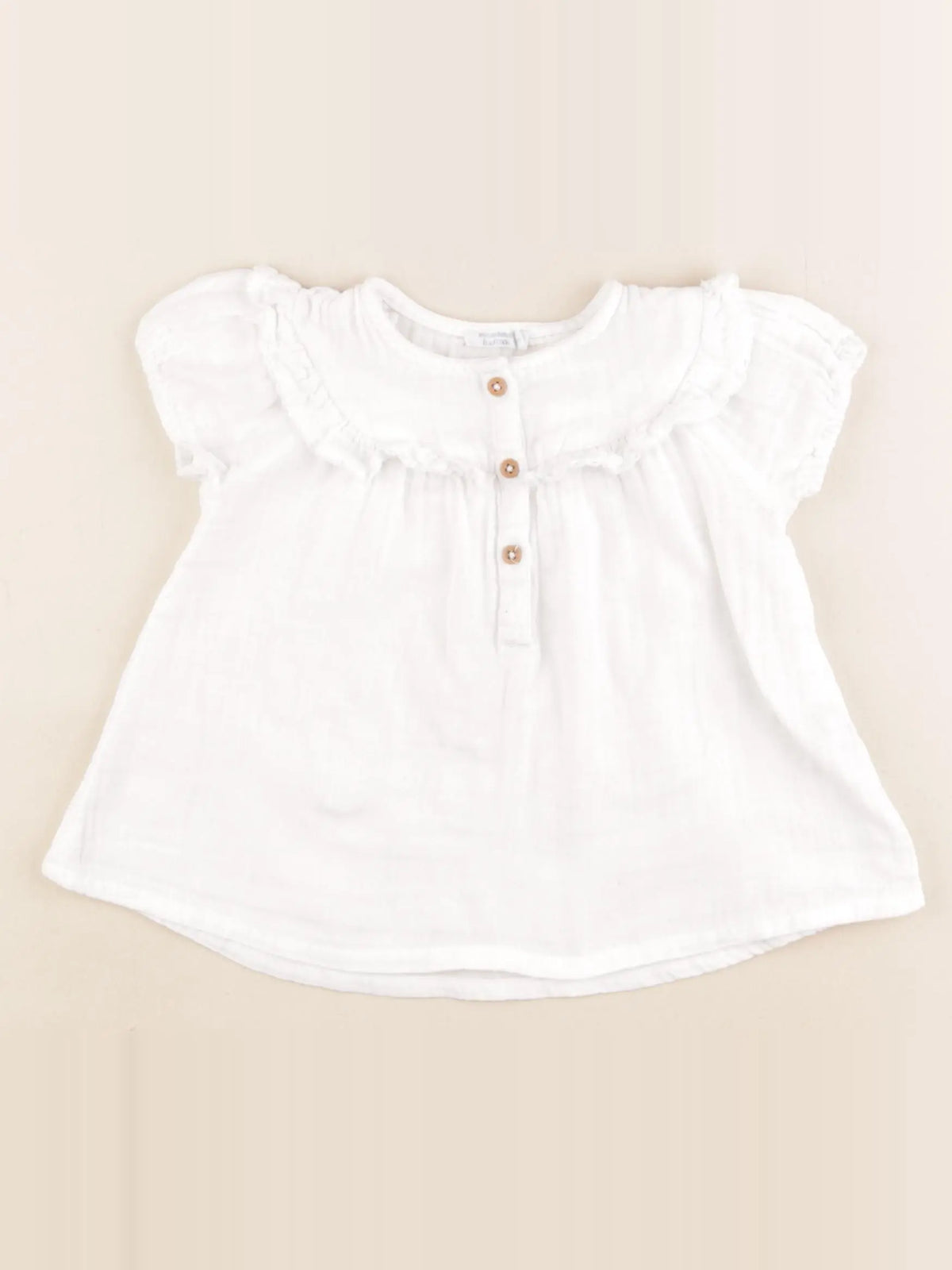 Boutchou - blouse blanc - 12 mois