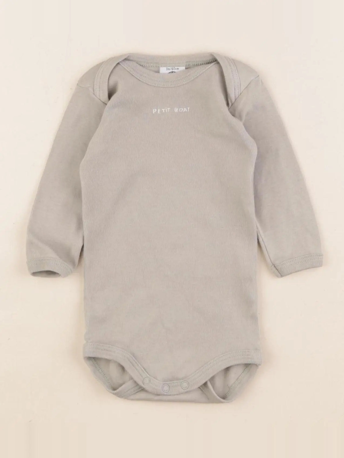 Petit Bateau - body vert - 3 mois