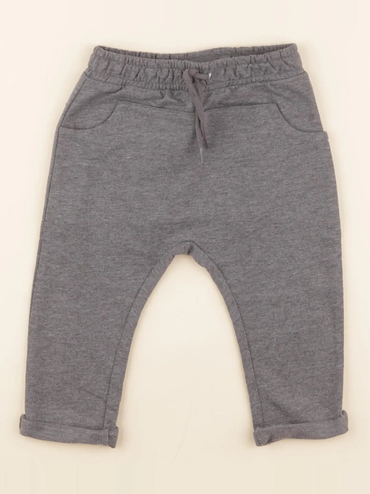 Vertbaudet - sarouel gris - 12 mois