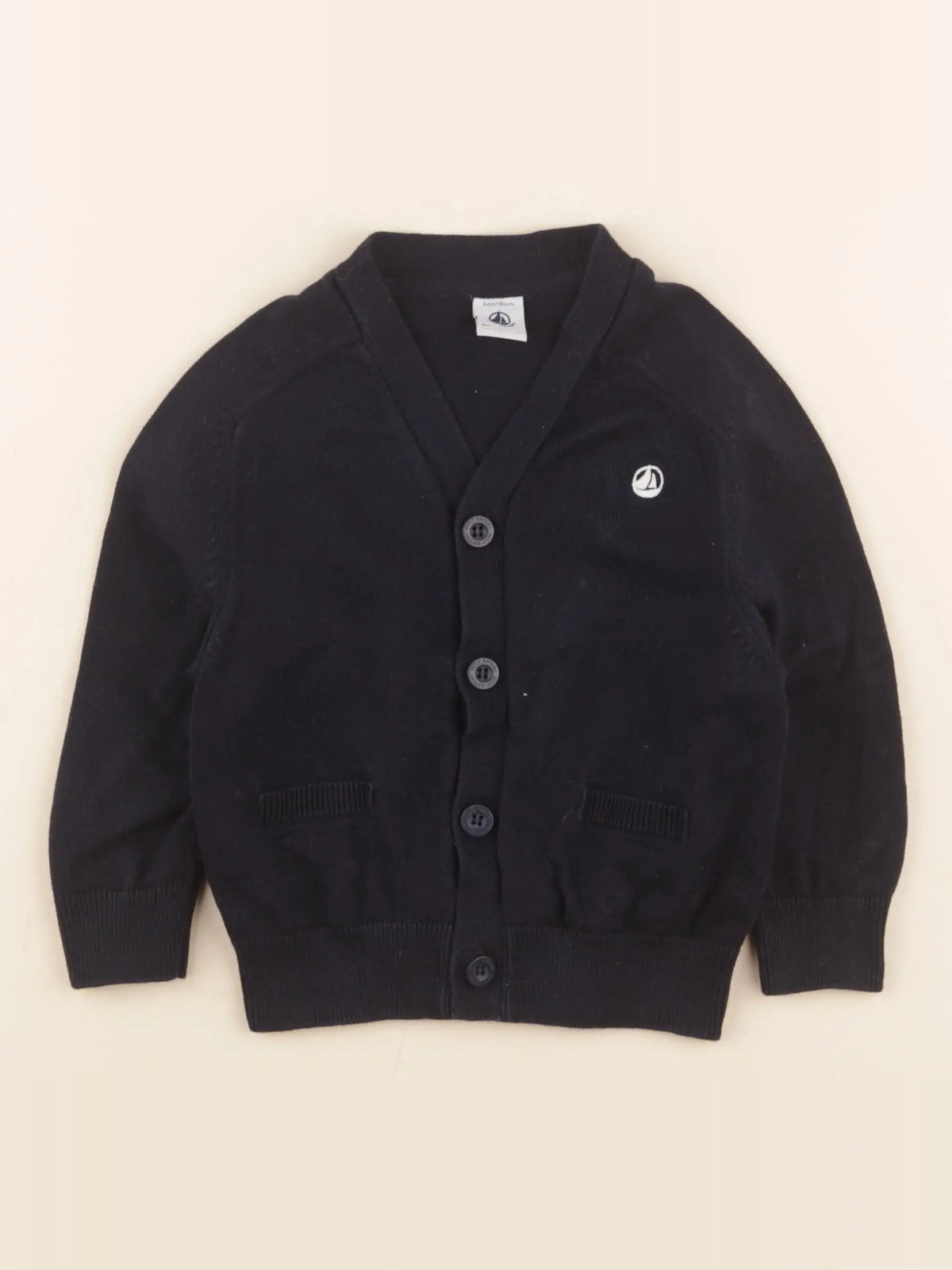 Petit Bateau - gilet bleu - 4 ans