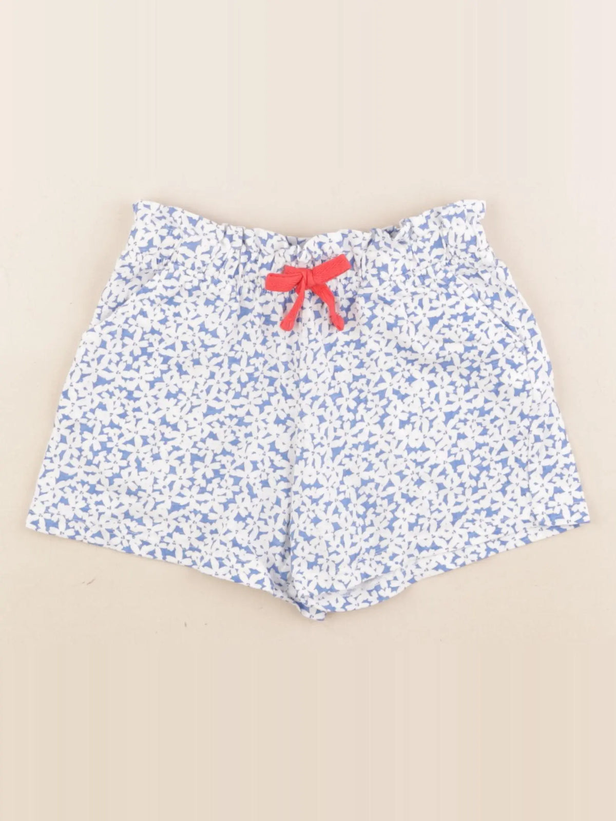 Okaidi - short bleu, blanc - 4 ans